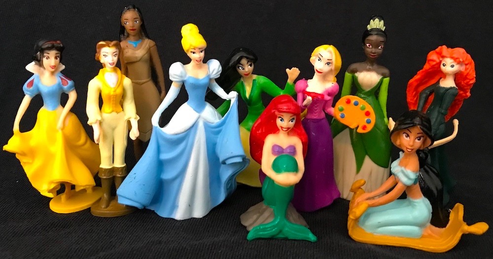 DISNEY PRINCESS Figure Play Set PVC TOY Ariel MULAN Jasmine RAPUNZEL Pocahontas