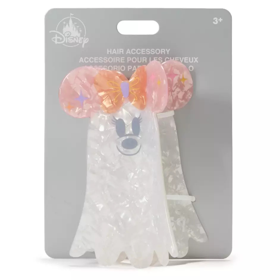Disney Parks 2026 Halloween Minnie Cutie Ghost Hair Clip Pastel Pink NEW Disney Parks 2026 Halloween Minnie Cutie Ghost Hair Clip Pastel Pink NEW