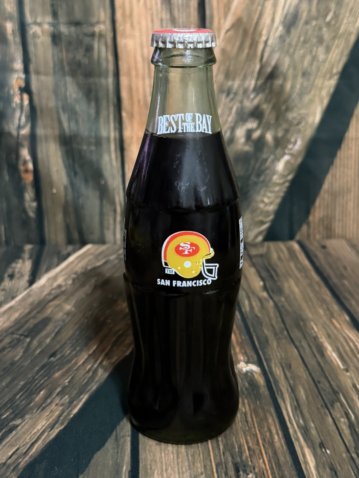 1986 Coca-Cola 49ers Bottle Unopened Full 8oz Vintage NFL San Francisco