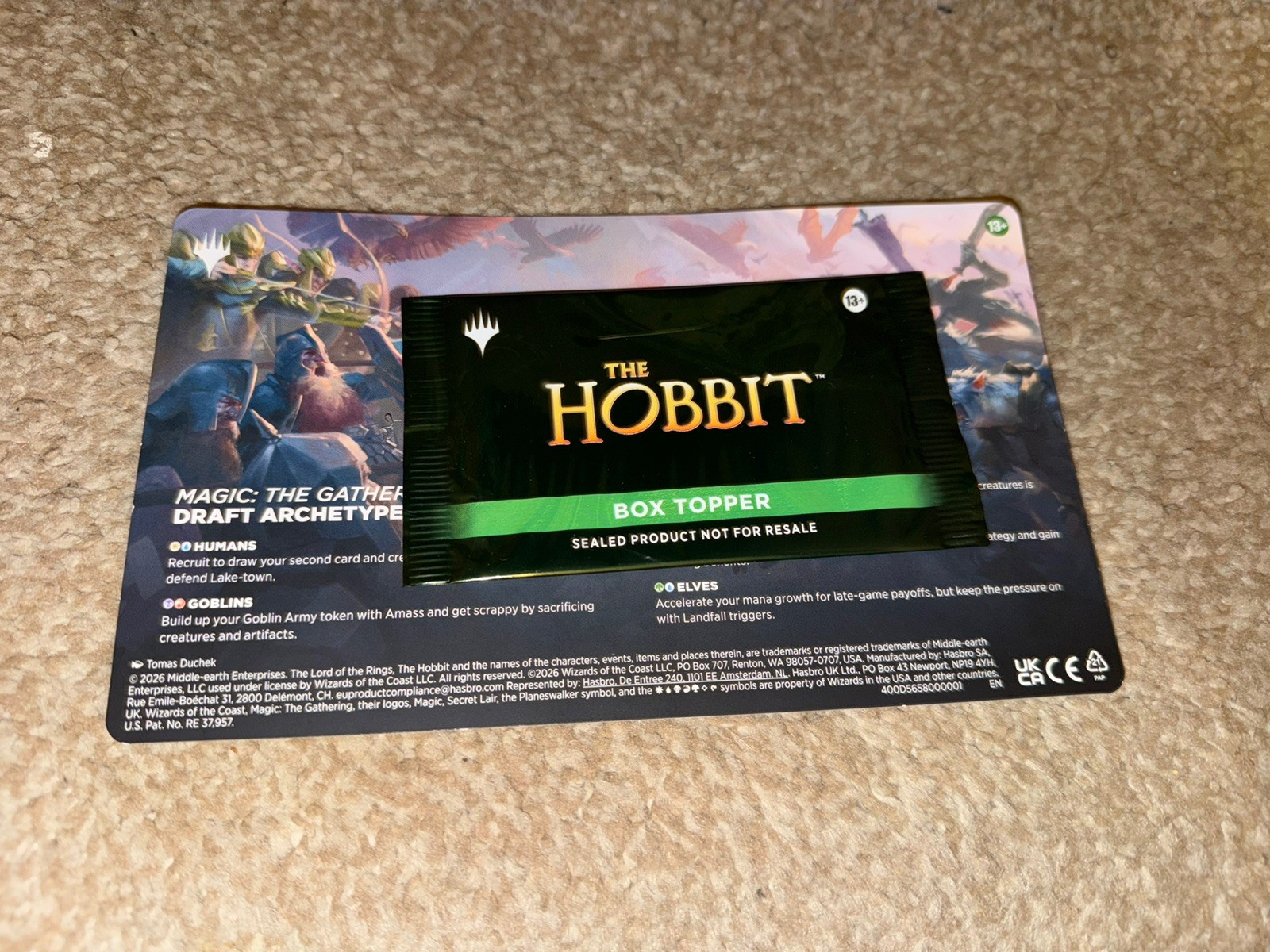 Magic: The Gathering The Hobbit Box Topper - New & Sealed 🔥