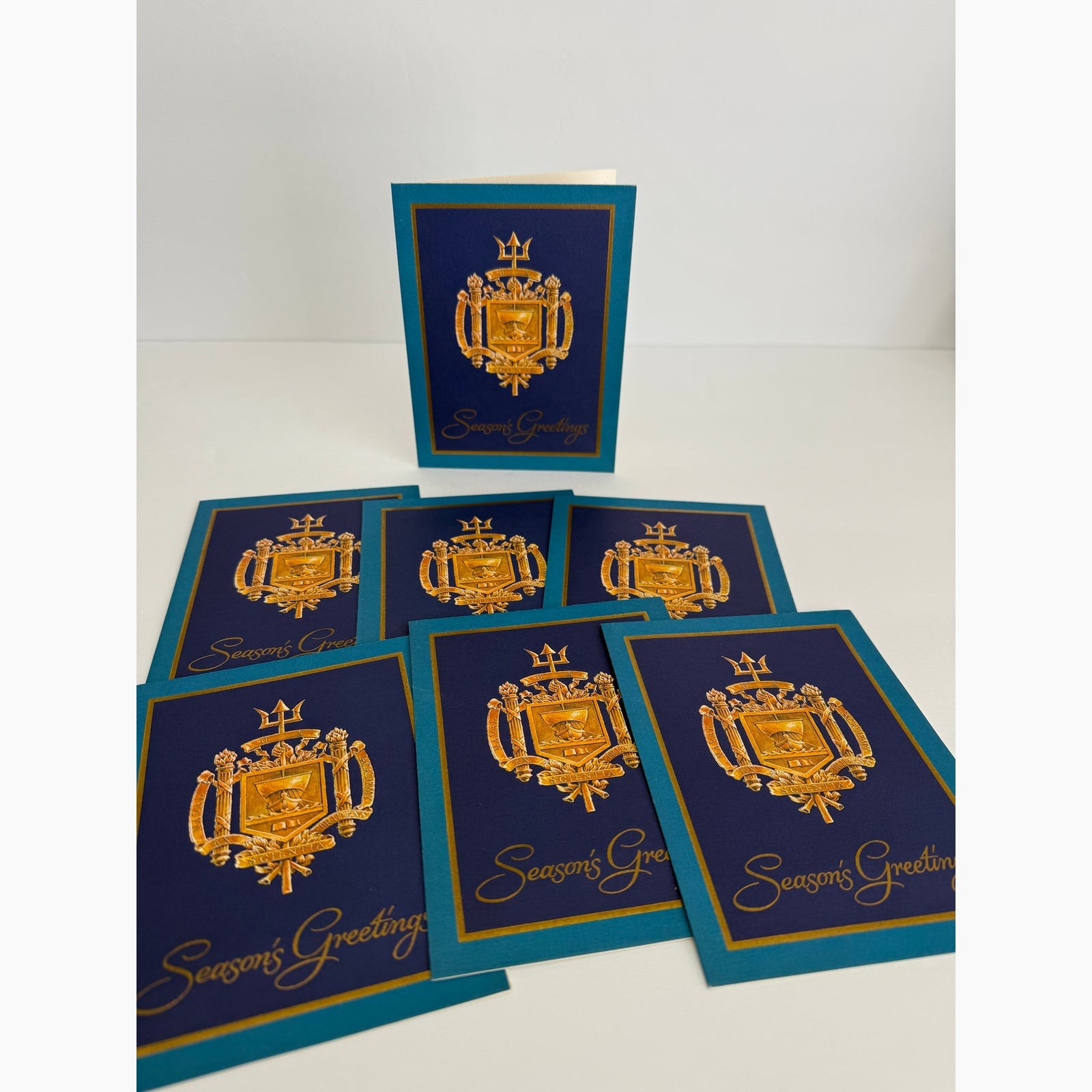 Vintage 70's US Naval Academy Christmas Cards Unused Lot of 7 No Envelopes Vintage 70's US Naval Academy Christmas Cards Unused Lot of 7 No Envelopes