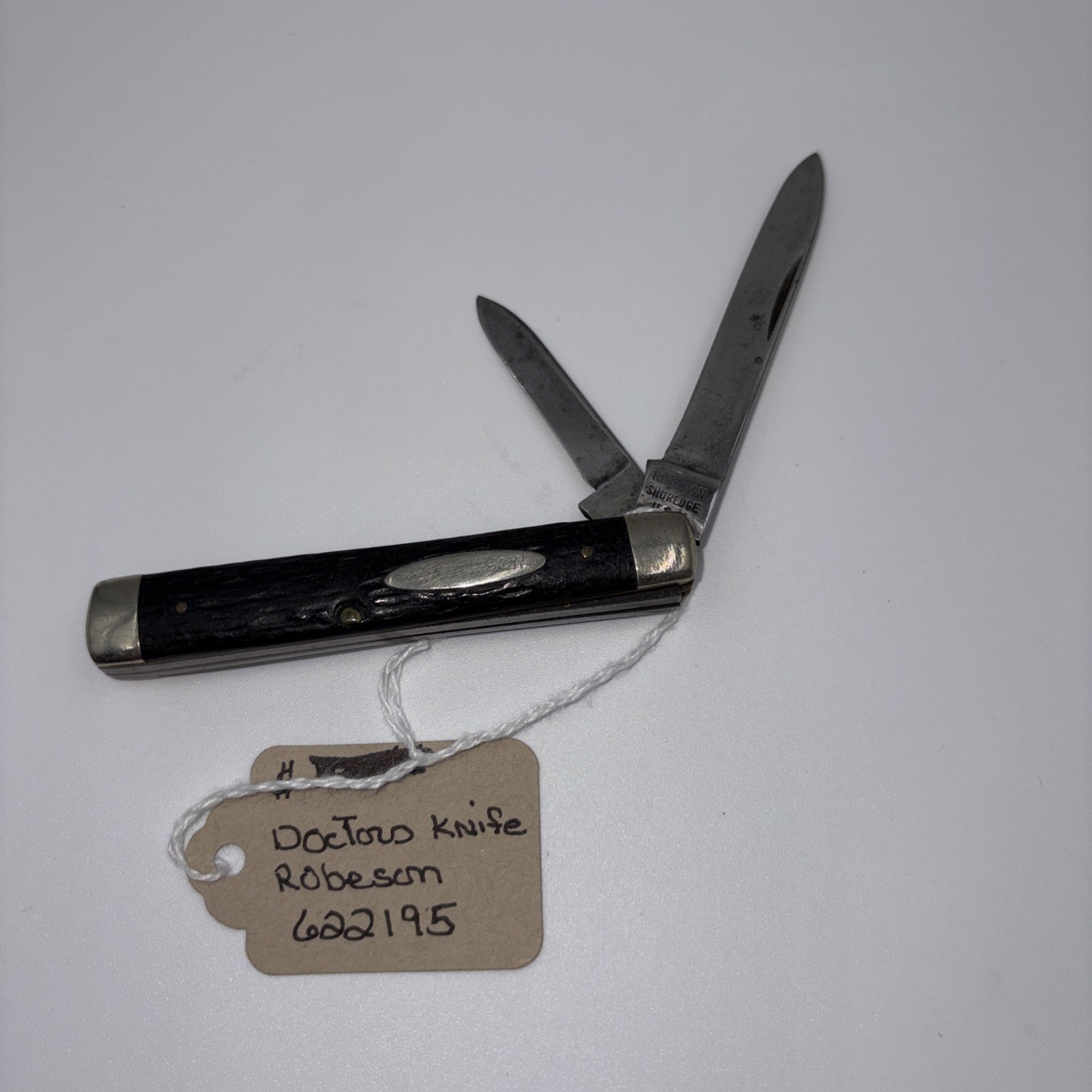 Vintage Robeson Shuredge Pocket Knife Bone Doctors Knife #622195 Vintage Robeson Shuredge Pocket Knife Bone Doctors Knife #622195