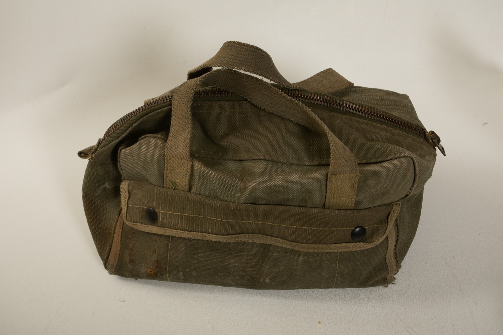 Vintage Mechanics Canvas Tool Bag Orgnizer (A4R/JSF6)WWII Korea Era Military Kit