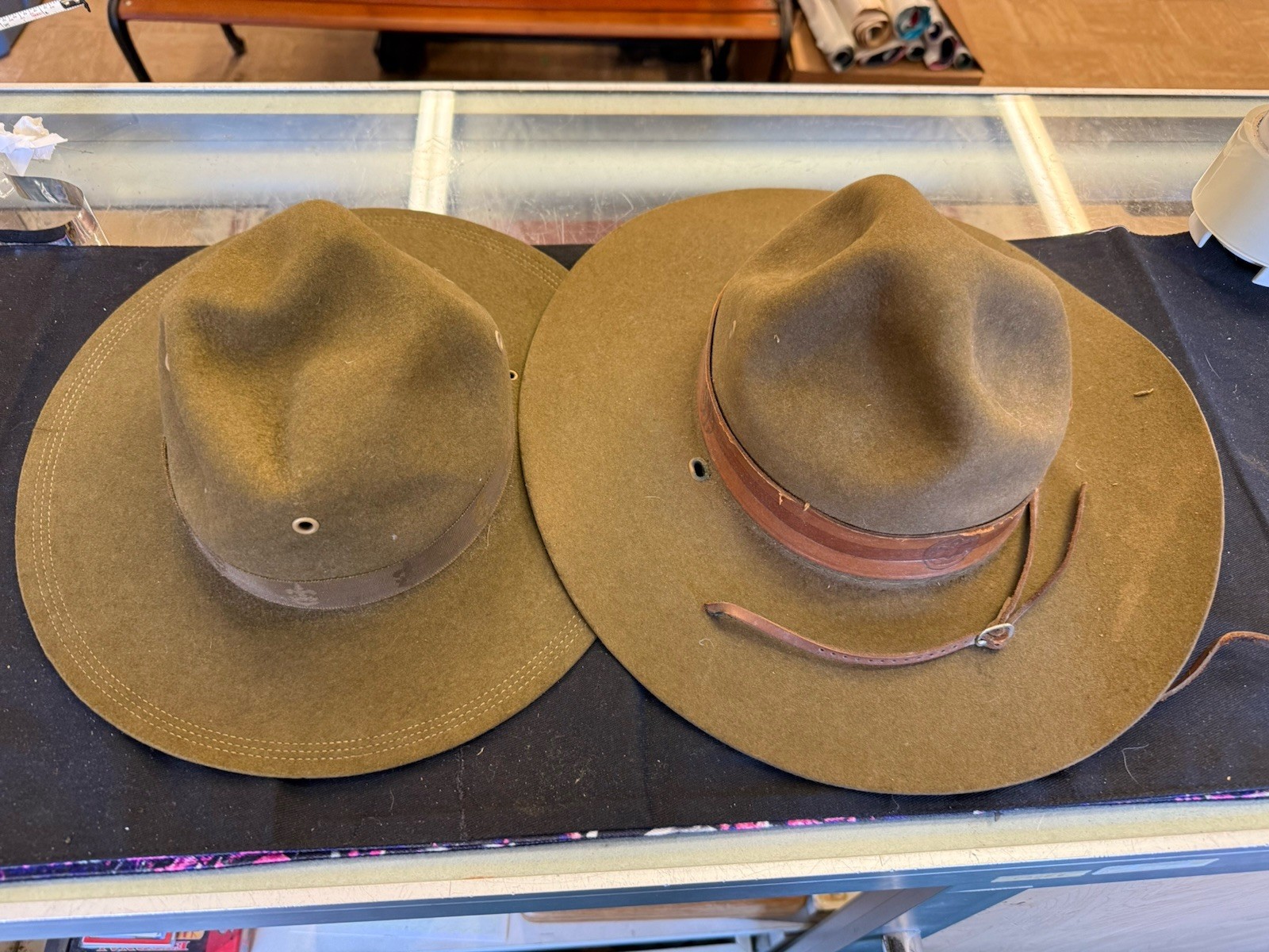 Vintage Boy Scouts Scout Master Hat And Boy Scout Hat