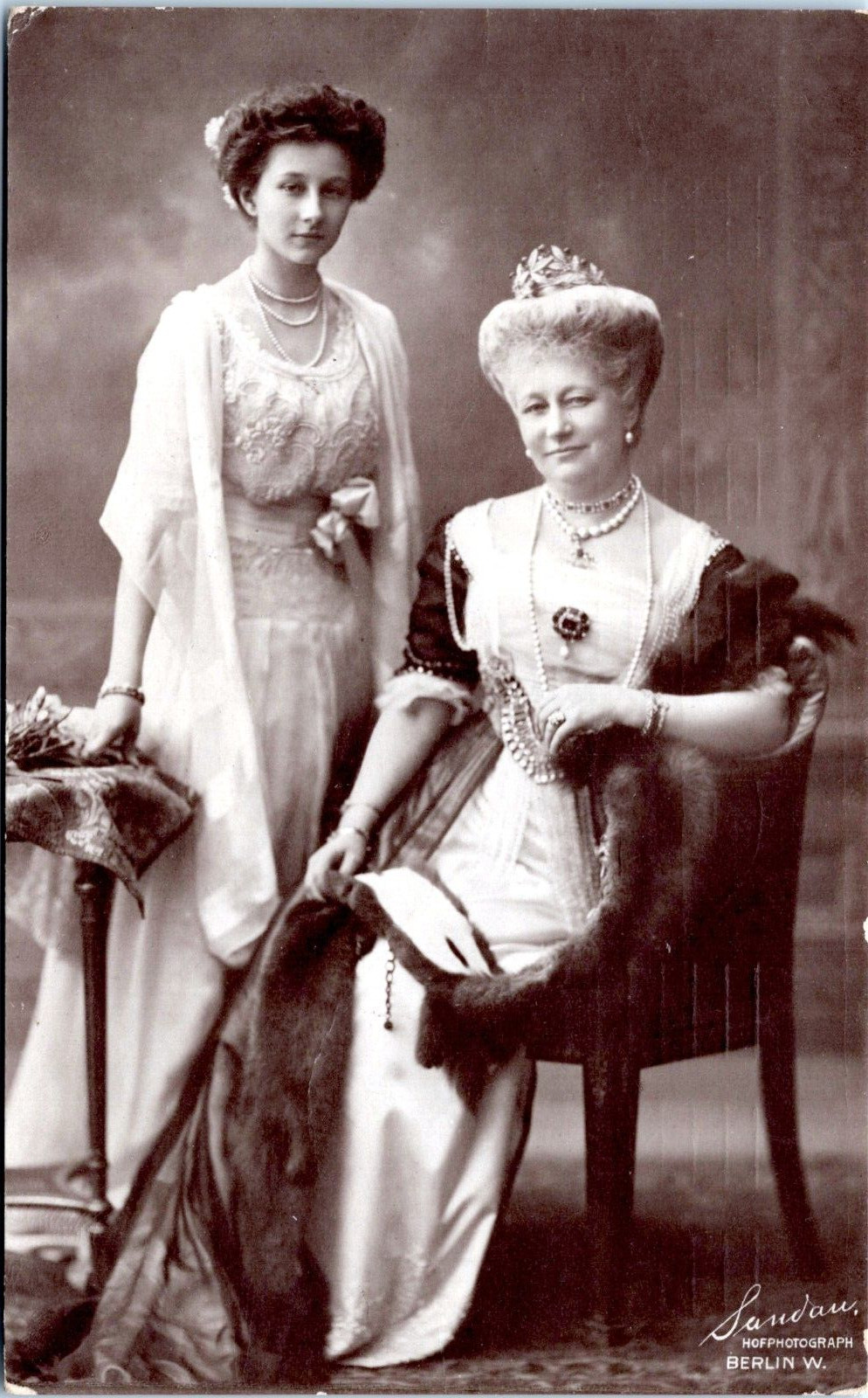 RPPC German Empress Augusta Victoria, Princess Victoria Louise - Photo Postcard RPPC German Empress Augusta Victoria, Princess Victoria Louise - Photo Postcard