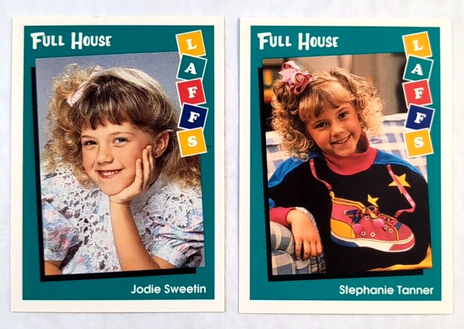 Lot of 2: 1991 Impel Laffs Full House Jodie Sweetin Rookie RC, Stephanie Tanner