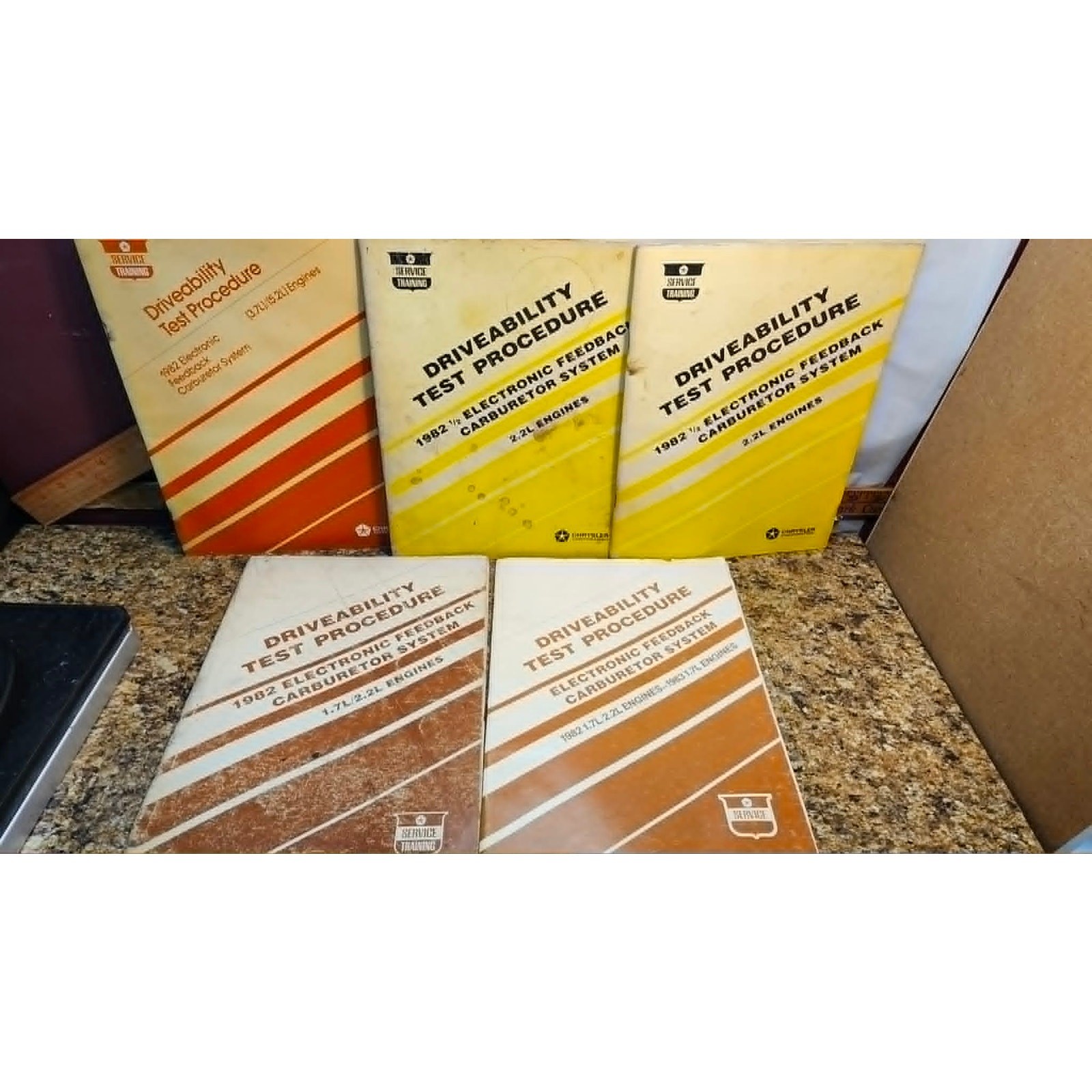 1983 Chrysler Driveability Test Procedure Manuals Lot of 5 Electronic Feedback 1983 Chrysler Driveability Test Procedure Manuals Lot of 5 Electronic Feedback