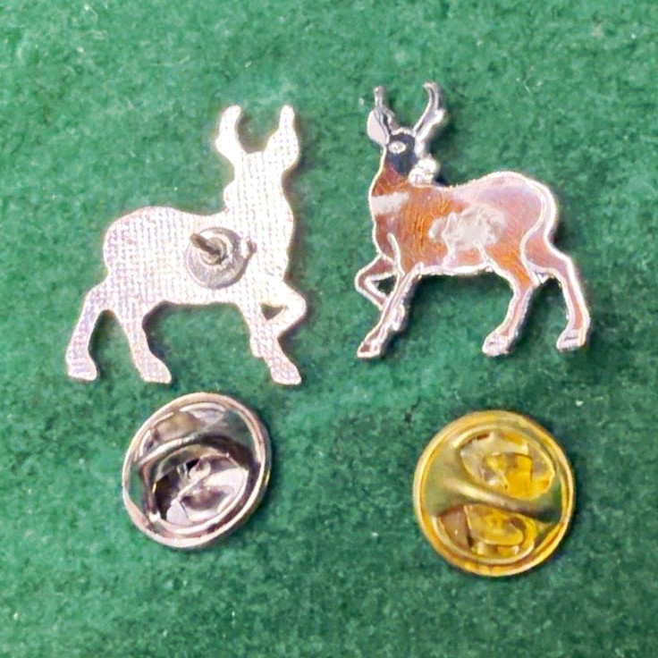 Vintage Antelope Enamel Lapel Pin Wildlife Safari Animal Prong Horn LOT of 96 Vintage Antelope Enamel Lapel Pin Wildlife Safari Animal Prong Horn LOT of 96