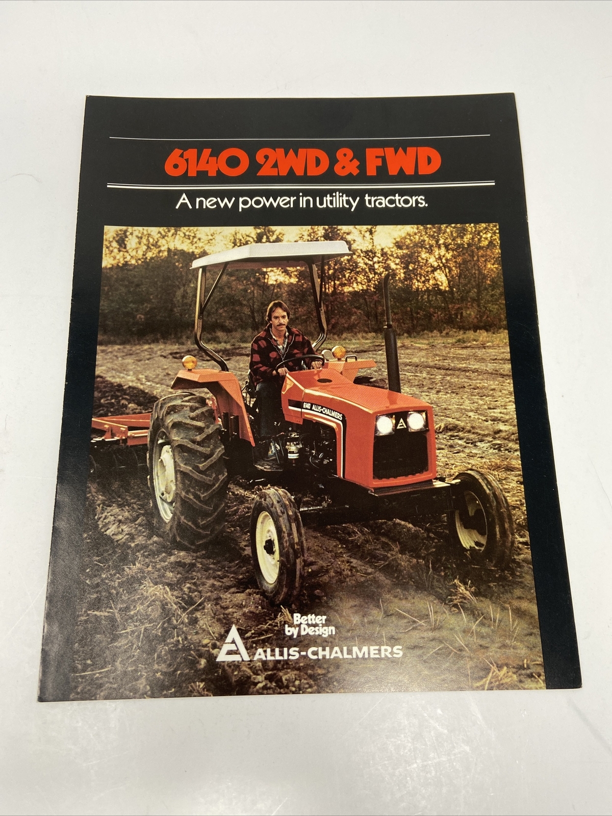 Allis-Chalmers 6140 2WD & FWD Tractor Sales Brochure 1980\'s Vintage Photos Specs
