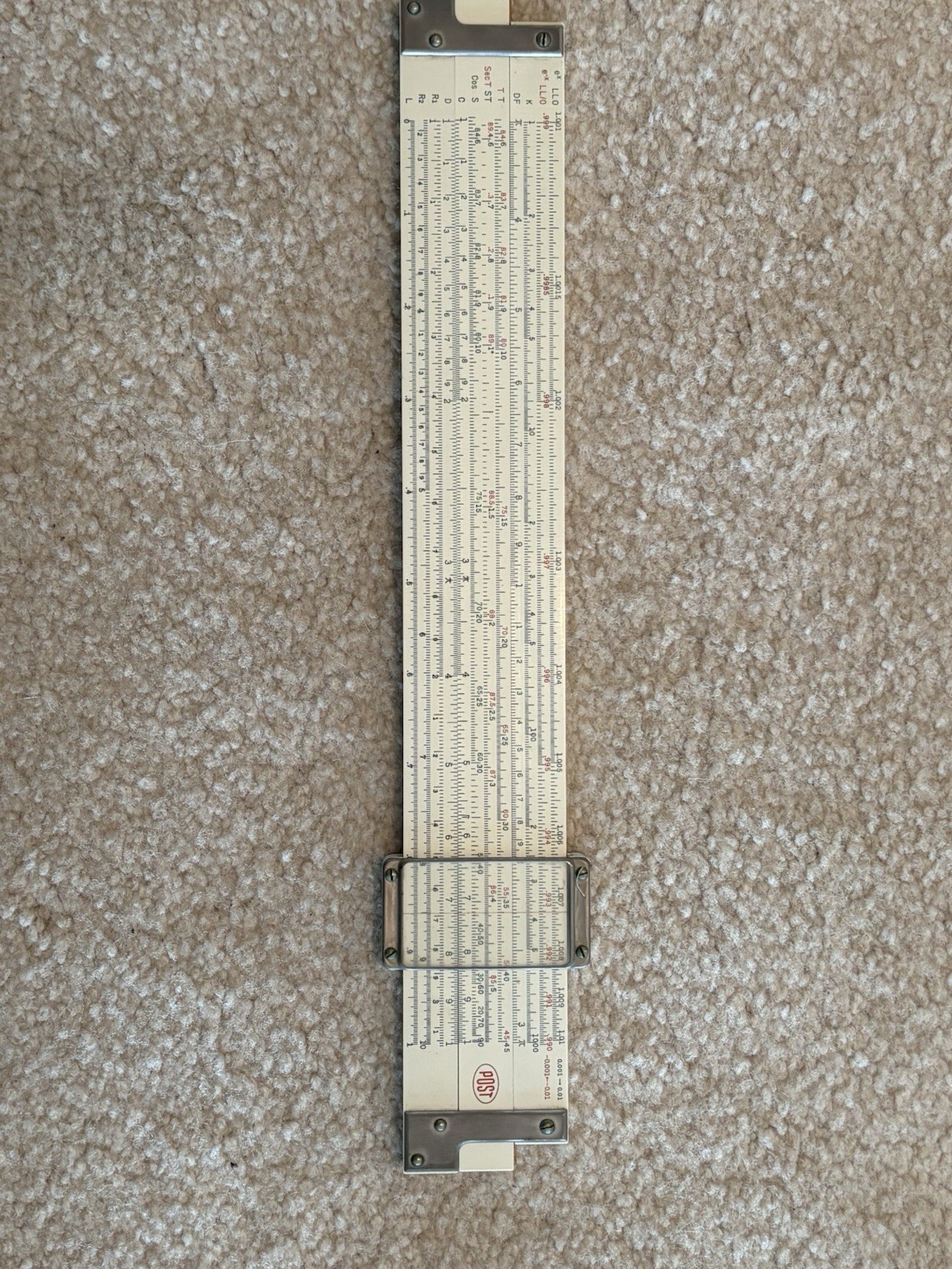 Frederick Post 1460 Versalog Slide Rule Hemmi Japan Original Case-Engineering