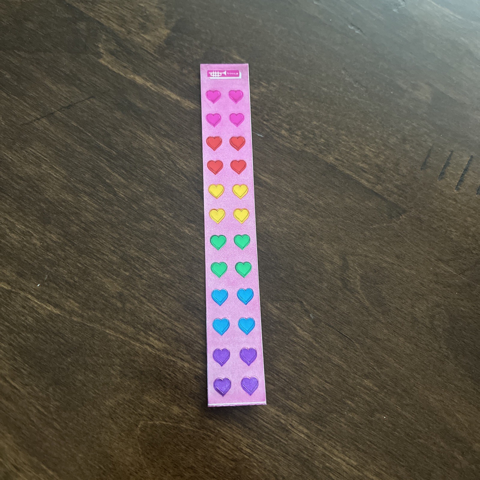 Vintage 1980s Cardesign Toots Too Many Hearts Hearts Sticker Strip #116890