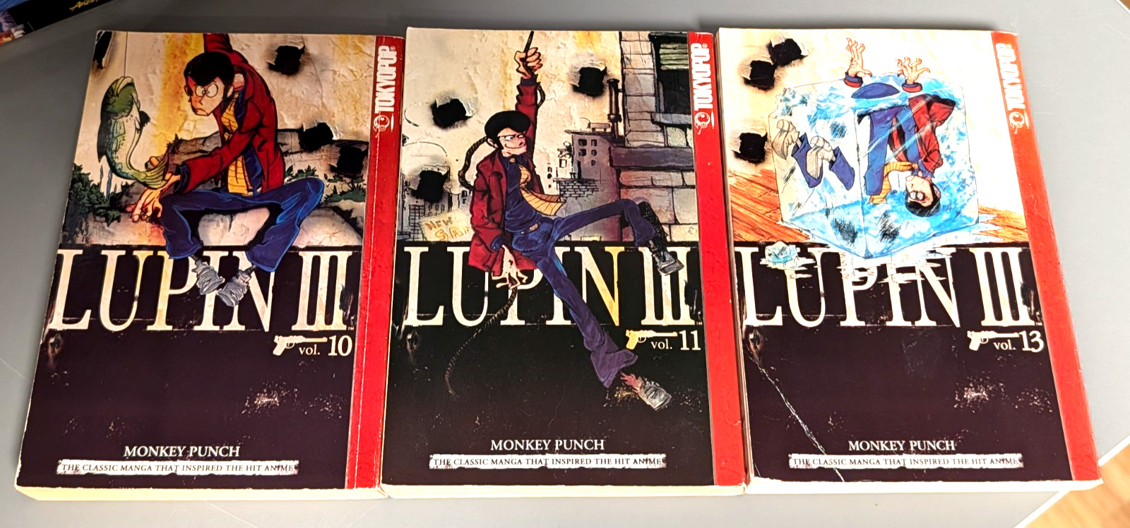 *LUPIN III  US ENGLISH MANGA* TOKYOPOP OOP VOLUMES 10, 11 & 13 SEE PICS