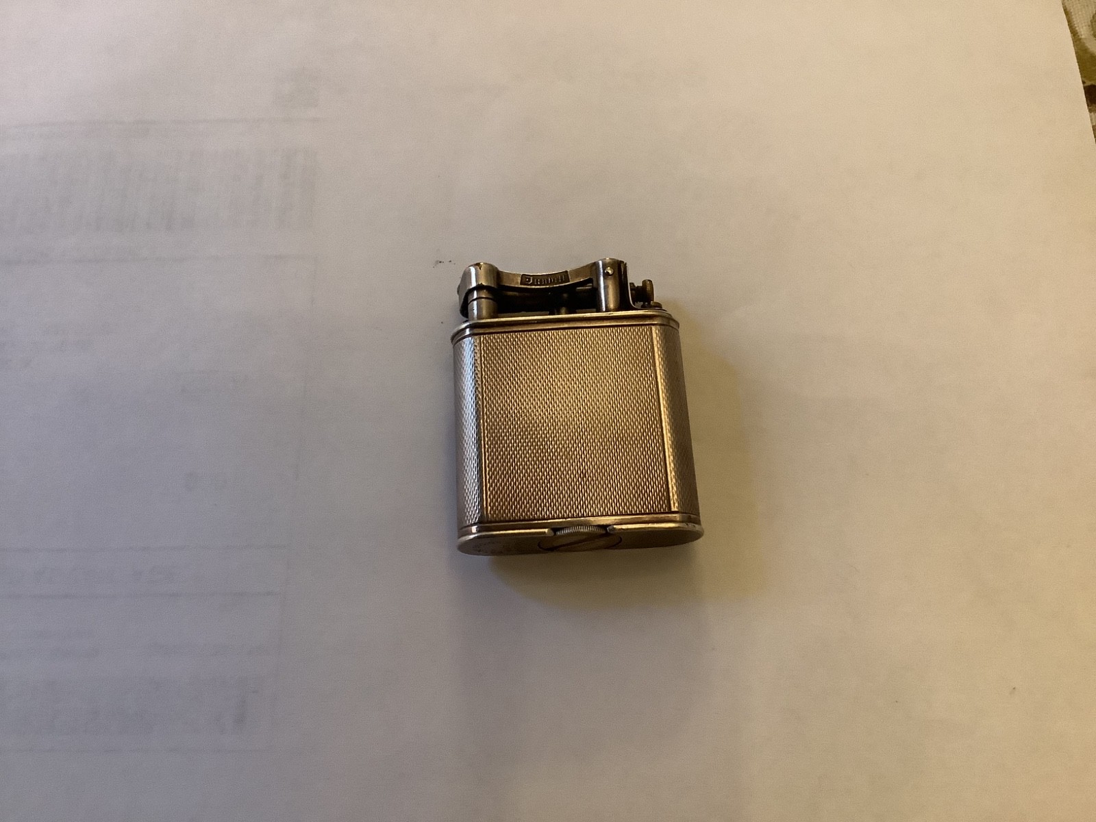 vintage lighter DUNHILL Serling Silver made in England Pat no 390/07
