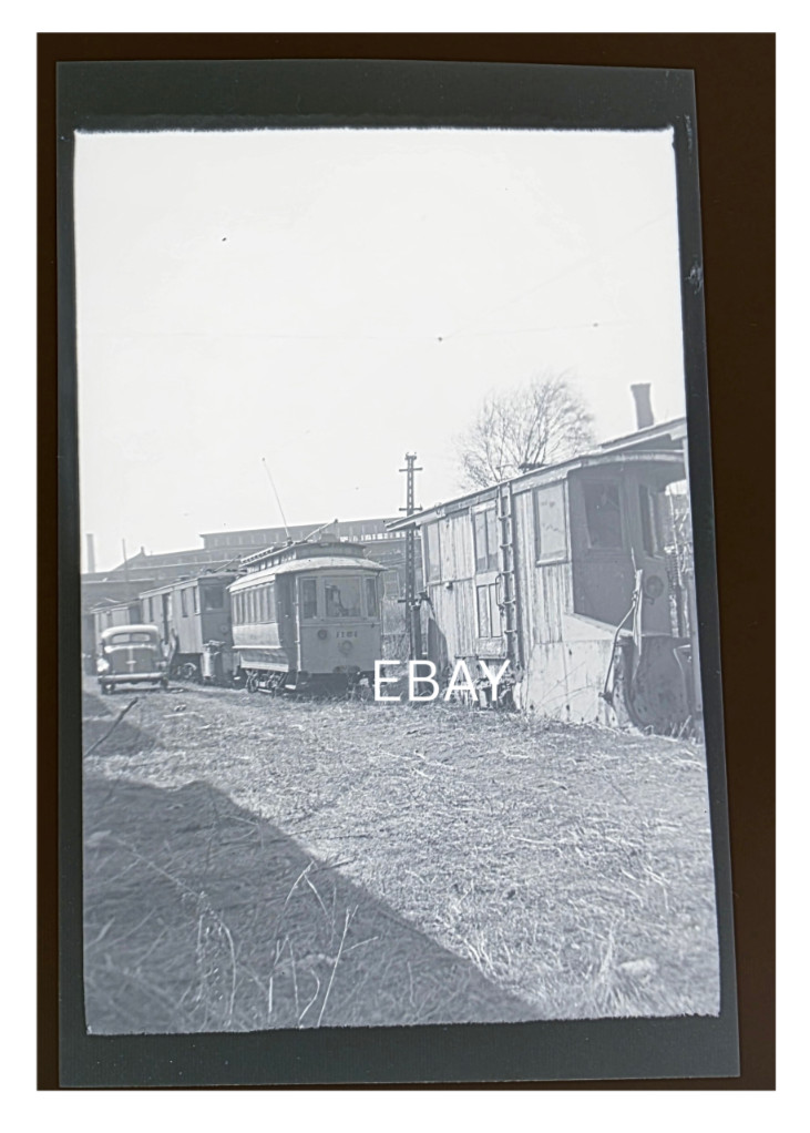 C. 1930s United Electric RR #1511 ST Rail Grinder Providence RI Photo Negative