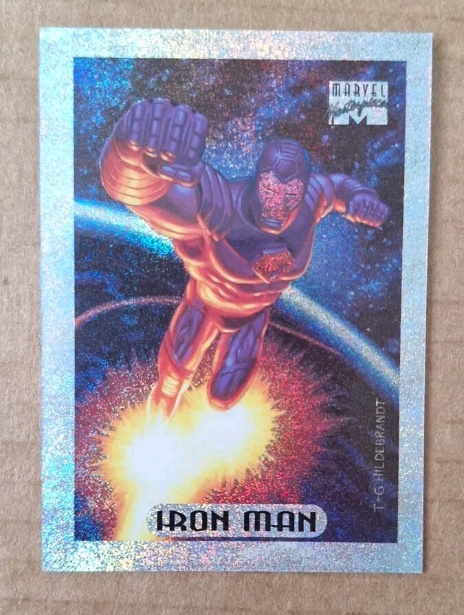 1994 Marvel Masterpieces Silver Holofoil IRON MAN #5 of 10 NM/MT