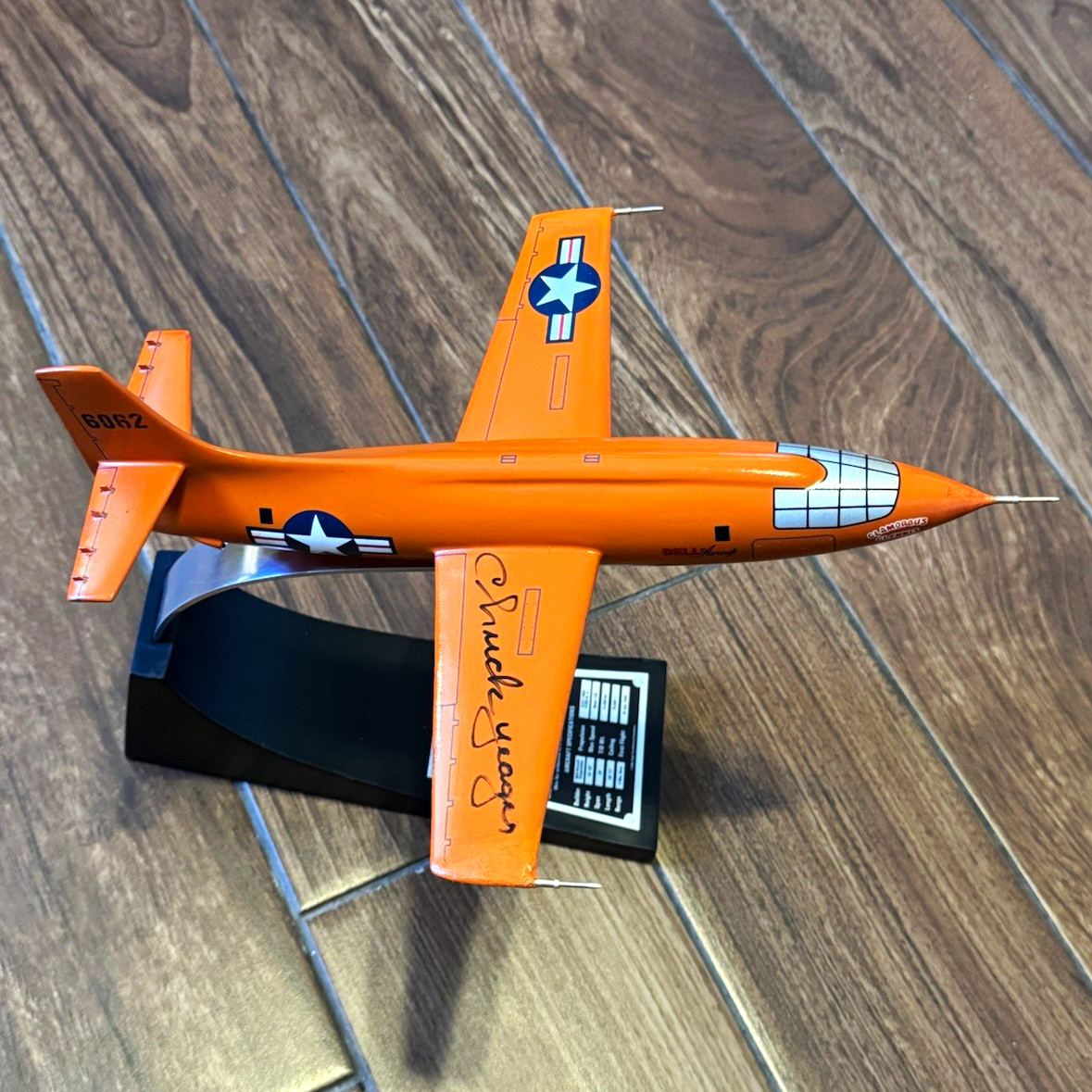 Chuck Yeager Signed Danbury Mint X-1 Rocket Research Plane