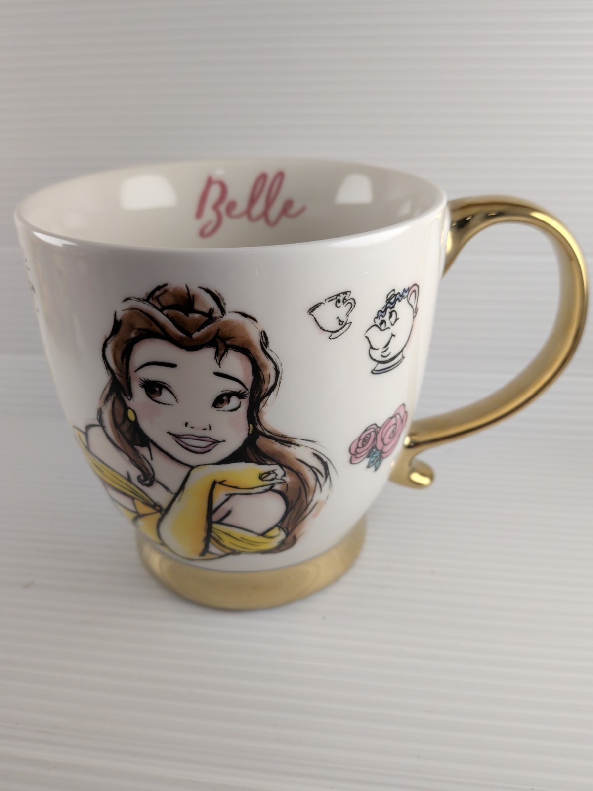 Disney Princess Belle Mug Zrike Brands Beauty & The Beast Gold Handle R Squared Disney Princess Belle Mug Zrike Brands Beauty & The Beast Gold Handle R Squared