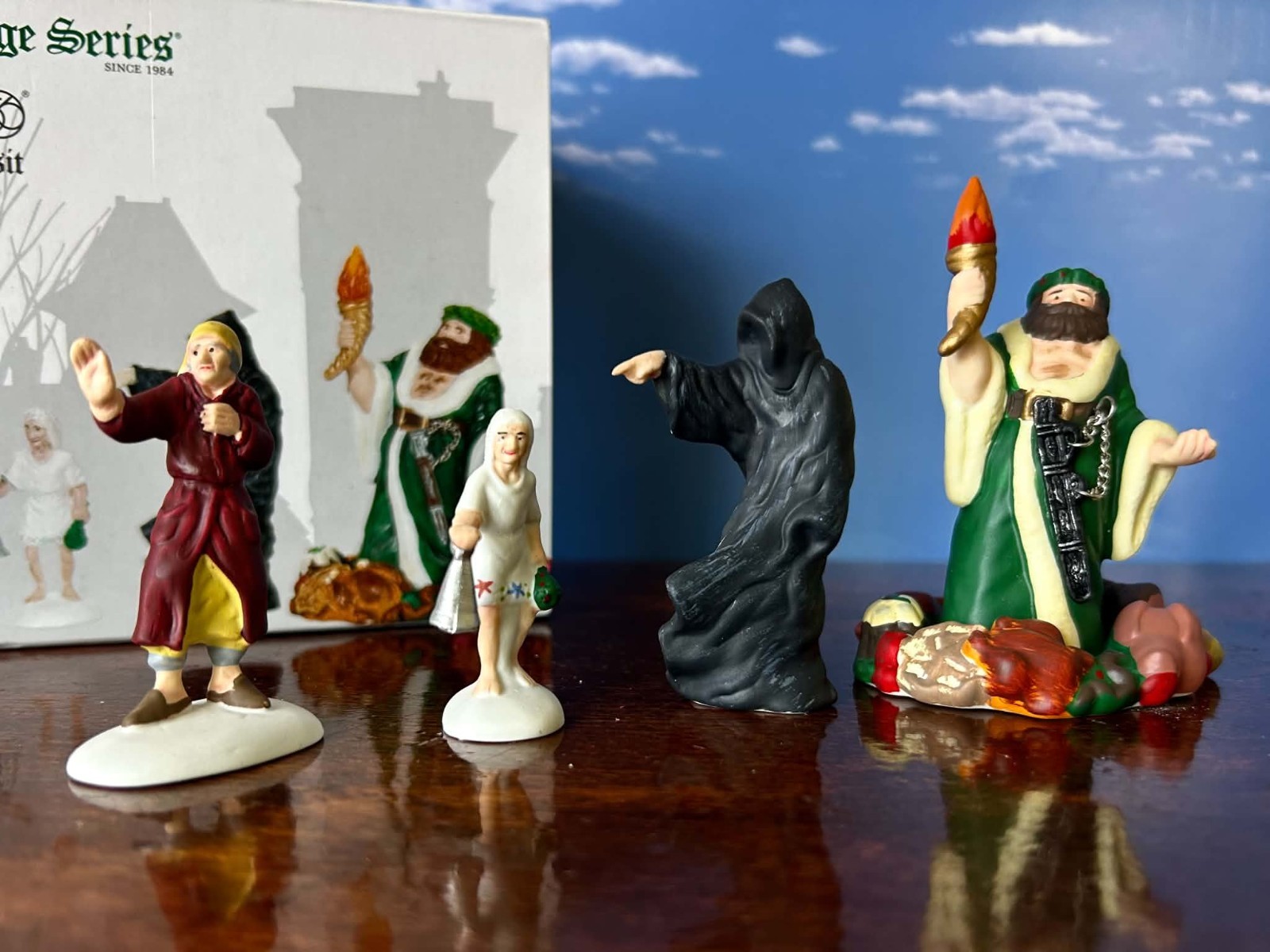 DEPT 56 Dickens A CHRISTMAS CAROL VISIT  Ghosts, Spirits, Ebenezer Scrooge