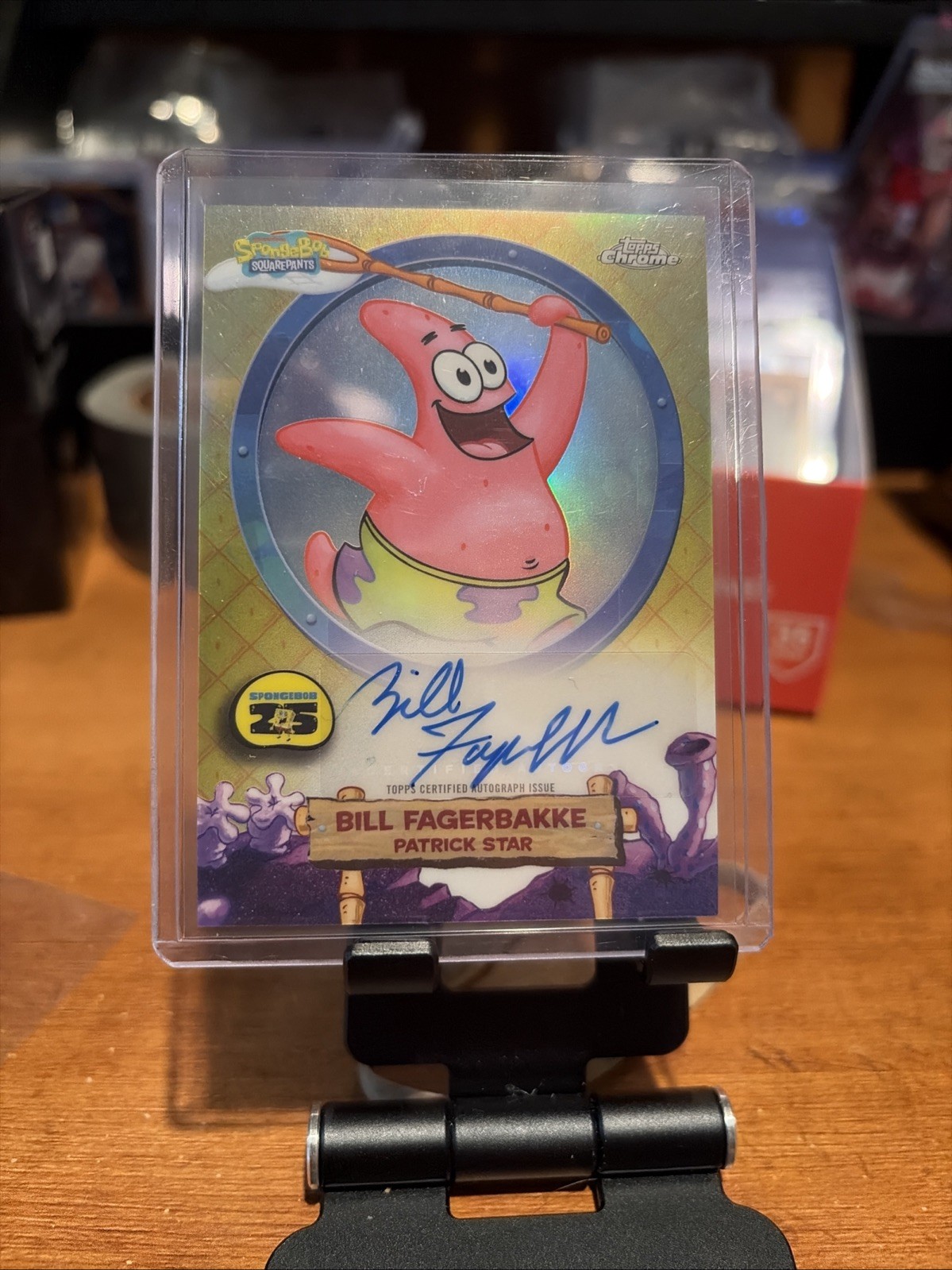 2025 Topps Chrome SpongeBob Bill Fagerbakke #SA-PS Patrick Star Auto
