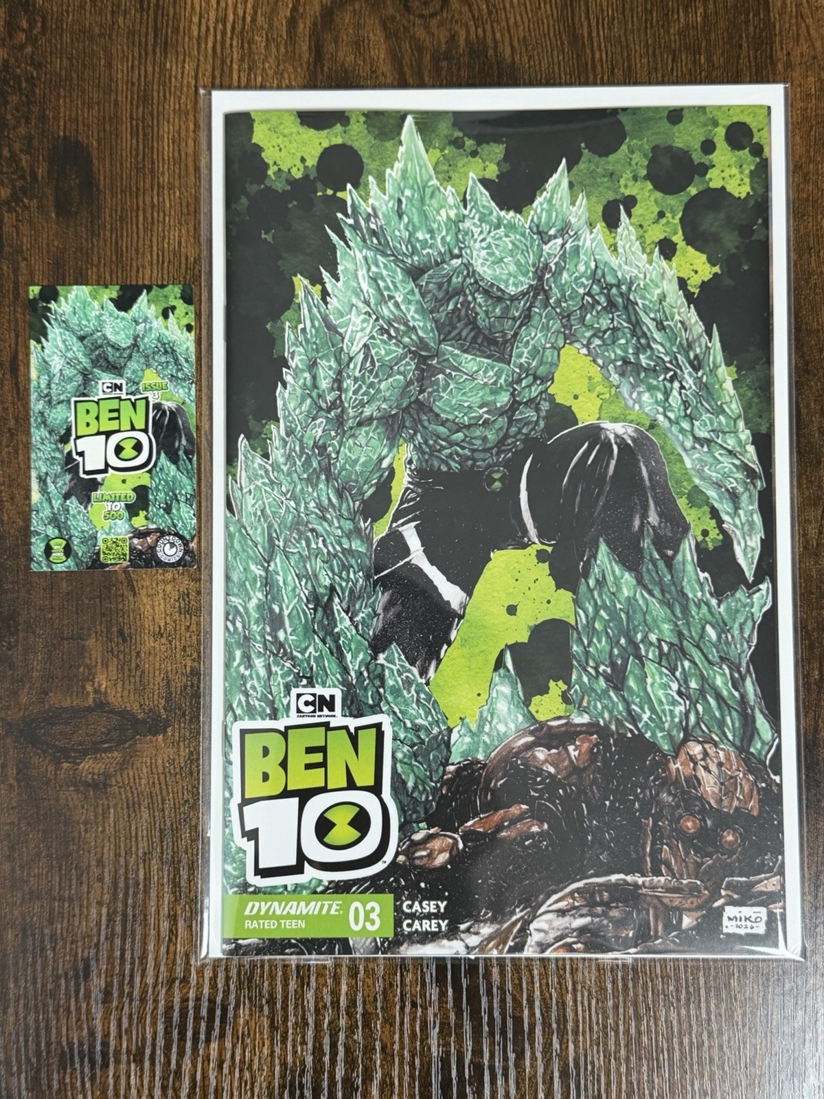 BEN 10 #3 DIAMONDHEAD EXCLUSIVE | LIMITED 500 W/COA | DYNAMITE & CARTOON NETWORK