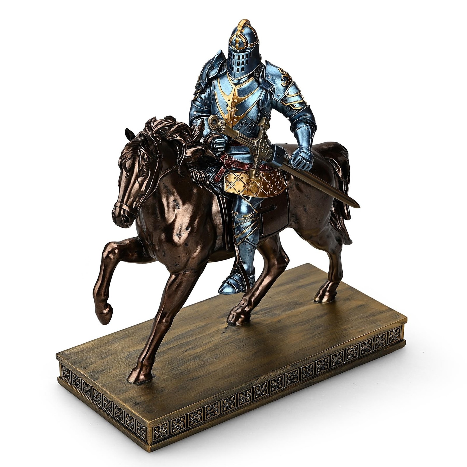 King's Guard Cavalry Warrior Leader Swordsman Armor Knight Statue Ornament as... King's Guard Cavalry Warrior Leader Swordsman Armor Knight Statue Ornament as...