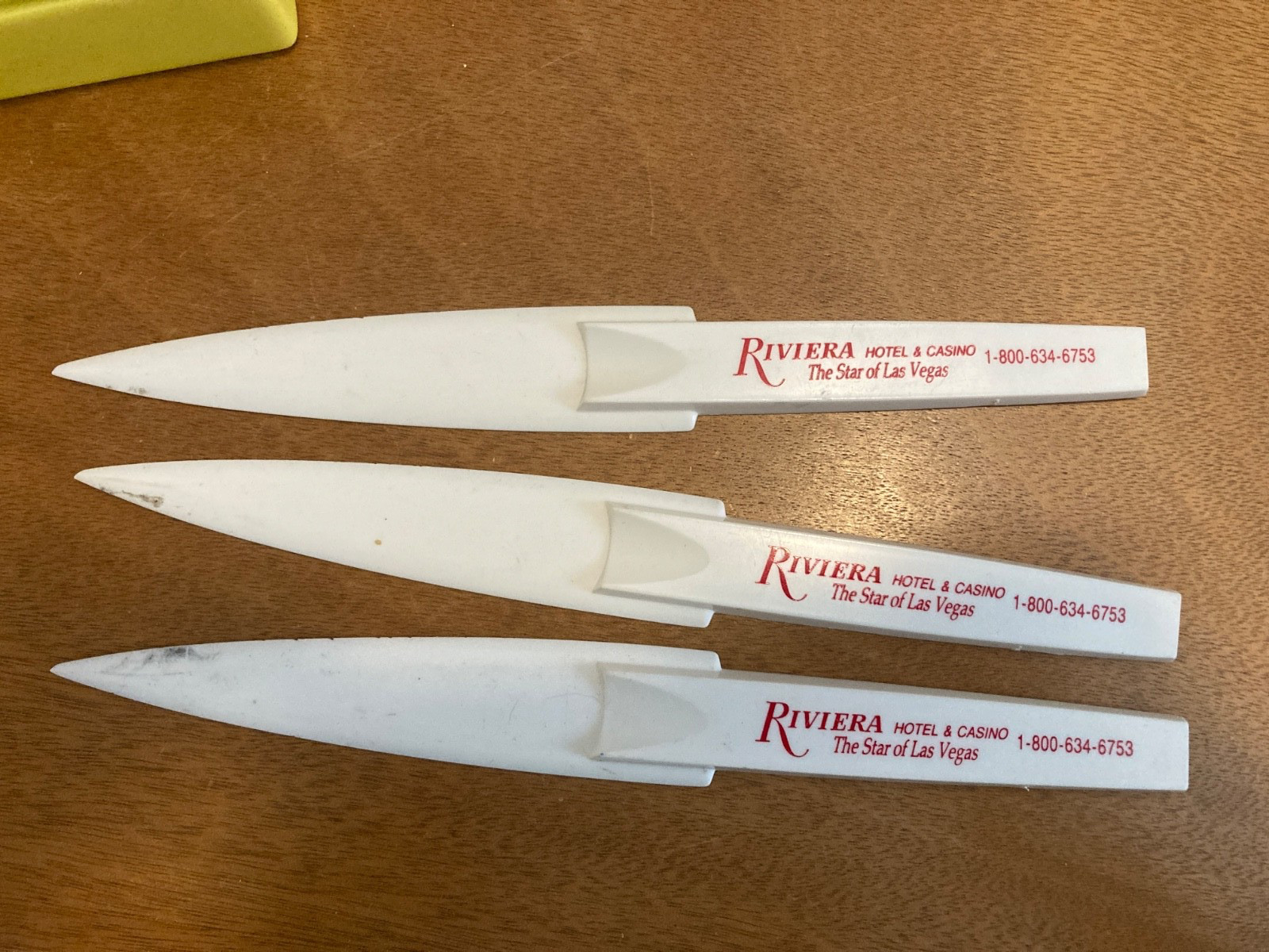 3 RIVIERA CASINO HOTEL LAS VEGAS LETTER OPENERS 3 IN LOT Letter Opener 3 RIVIERA CASINO HOTEL LAS VEGAS LETTER OPENERS 3 IN LOT Letter Opener