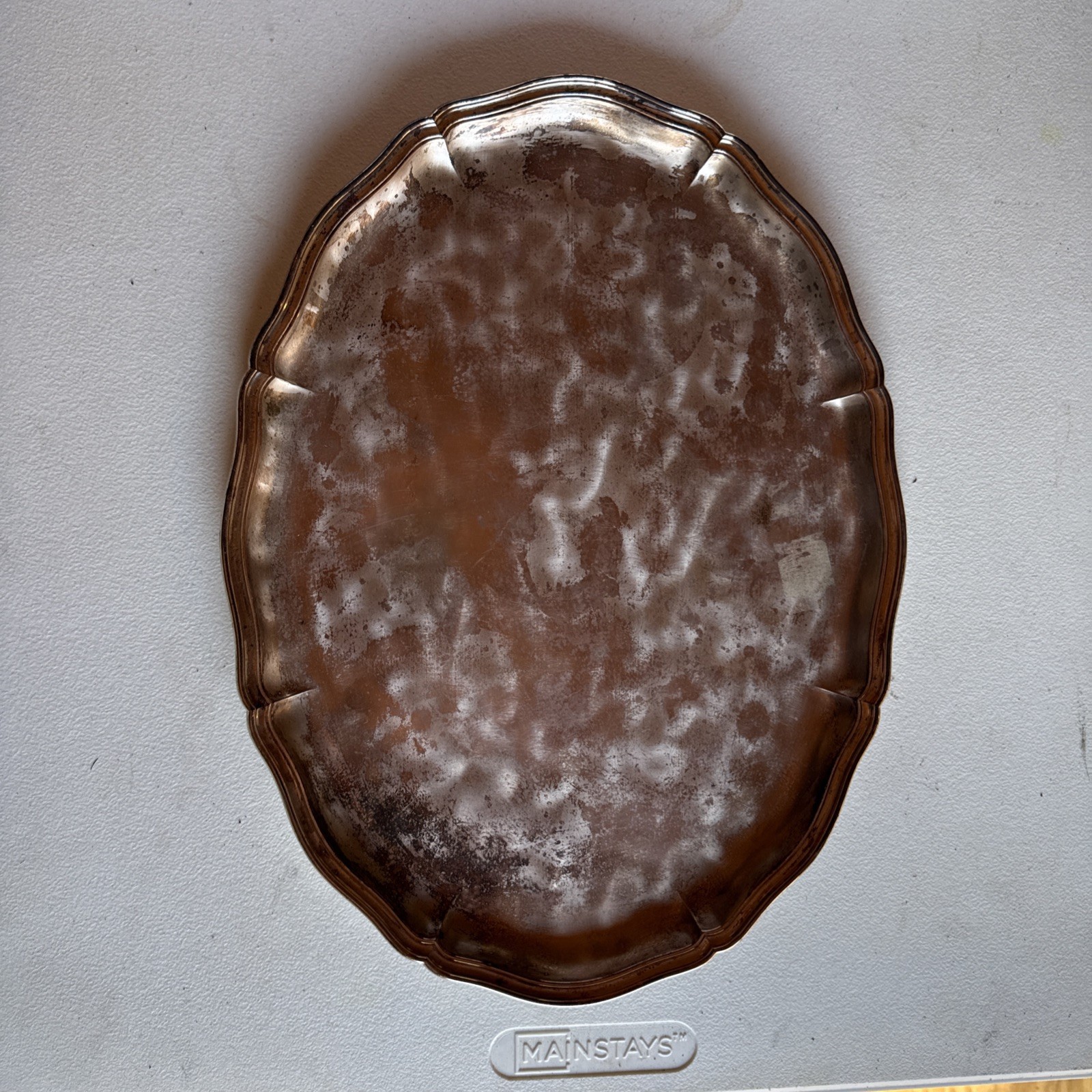 WMF Ikora Germany Silverplate Oval Serving Dish 16.5 x 12 MCM RARE WMF Ikora Germany Silverplate Oval Serving Dish 16.5 x 12 MCM RARE