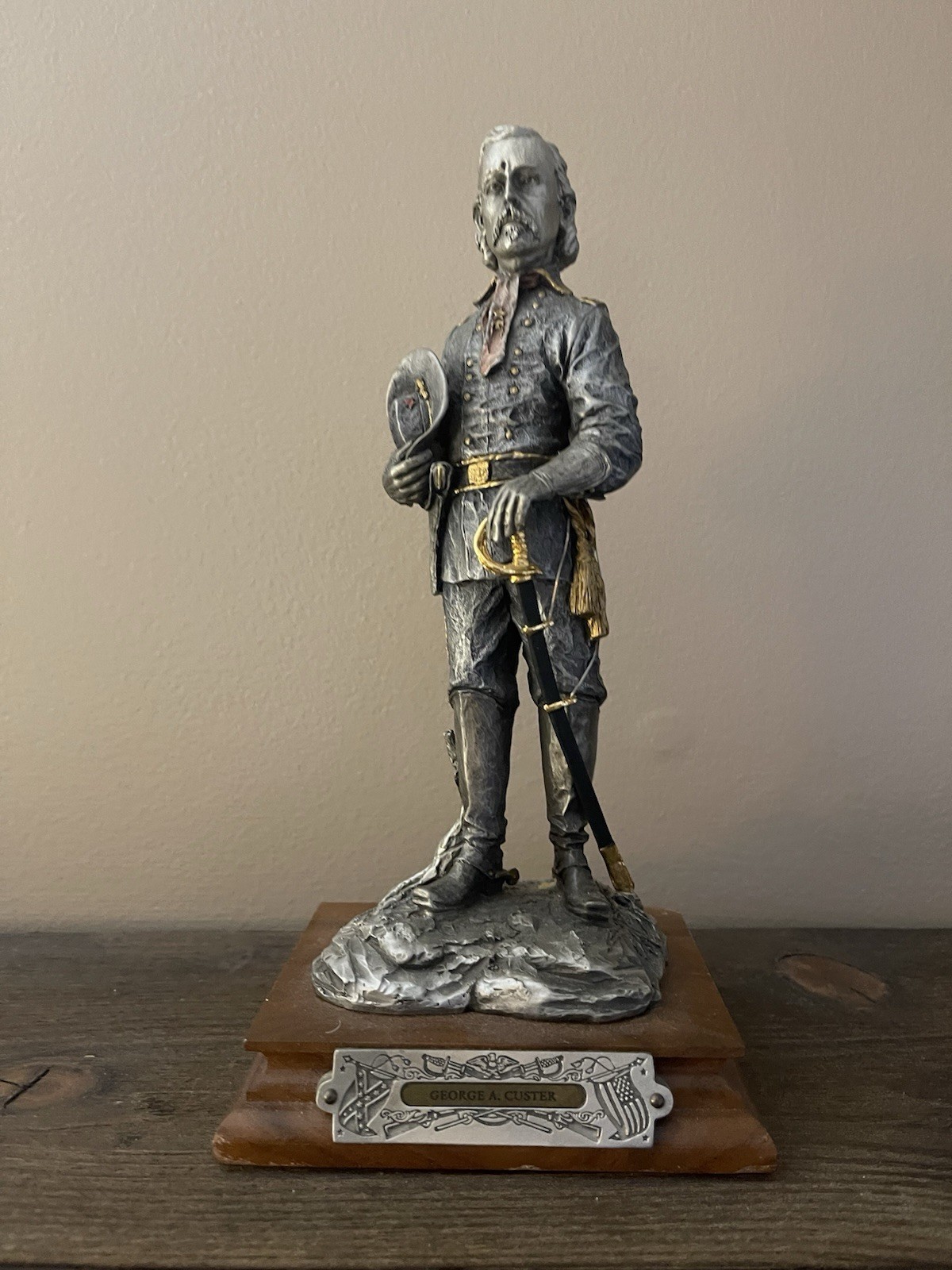 Francis J. Barnum Chilmark Pewter Sculpture General Armstrong Custer # /950