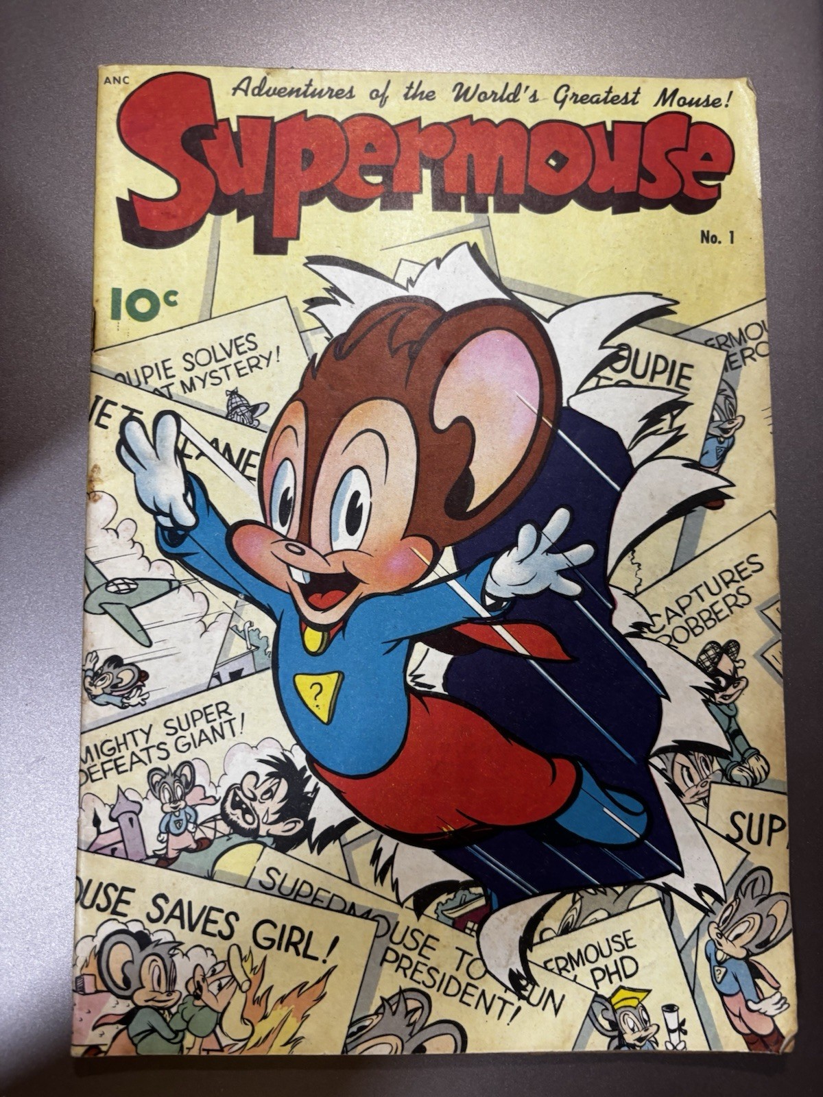 SUPERMOUSE: Adventures of the World’s Greatest Mouse. #1. 1948 SUPERMOUSE: Adventures of the World’s Greatest Mouse. #1. 1948