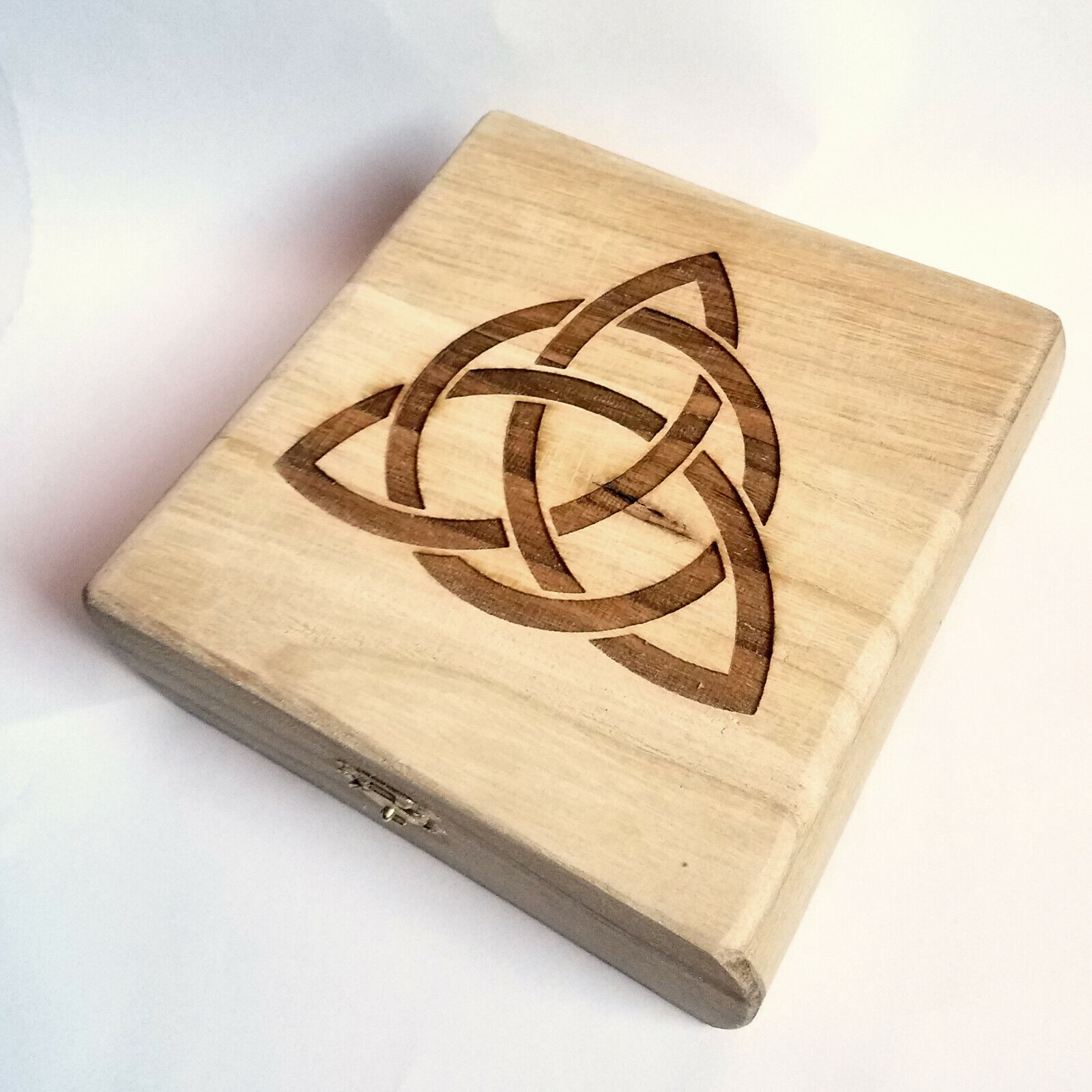 Celtic Trinity Knot Wooden Box 7.5\