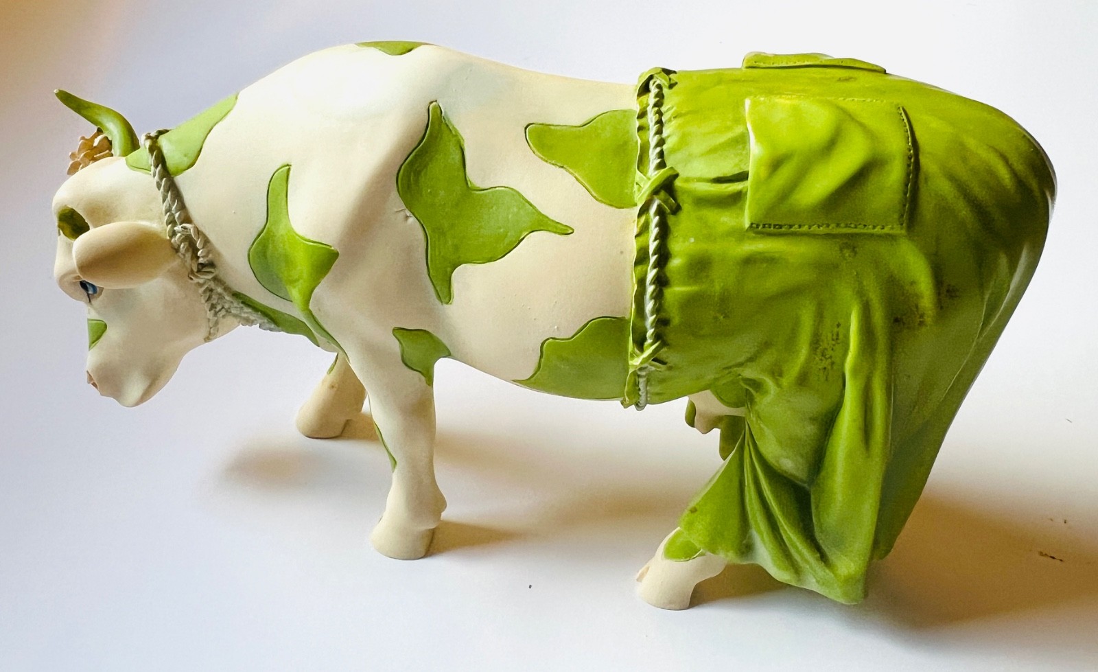 2002 Cow Parade \'Clean Jean the Green Holstein\' Item No. 7251 Westland Giftware