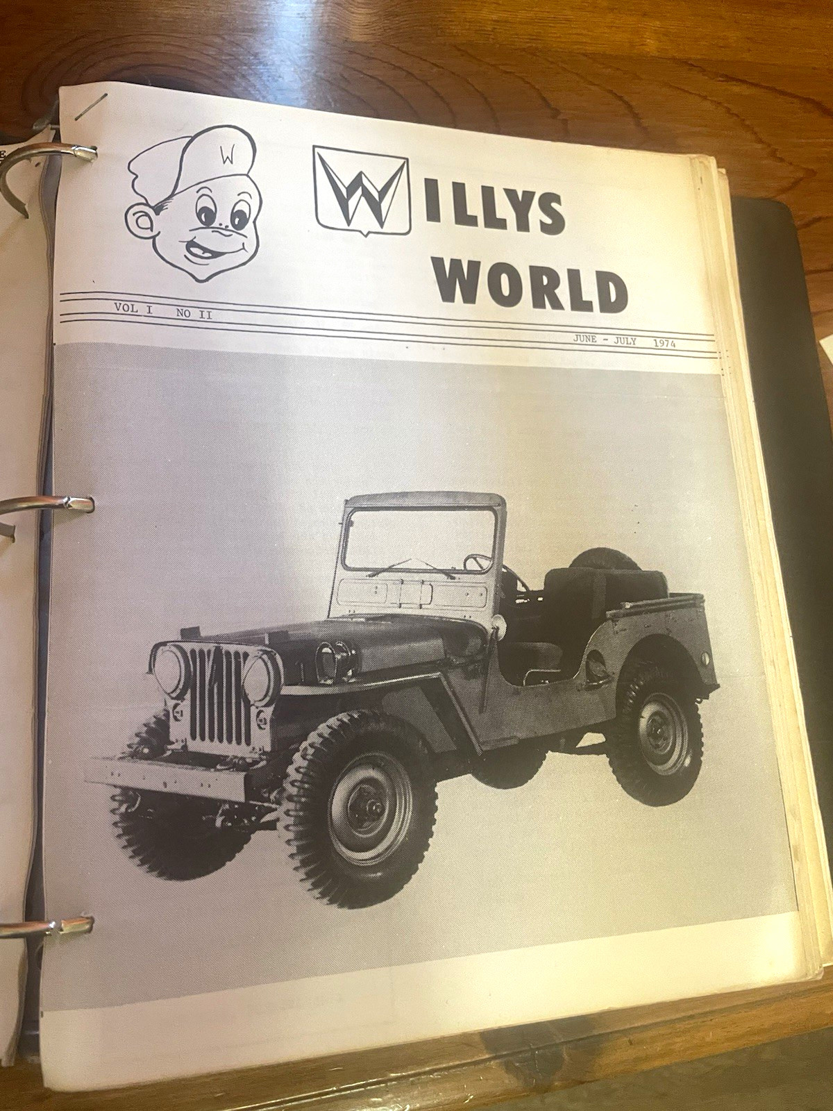 Willys World Club of America Newsletter Binder Brochures 1974-1979 Jeep Vintage