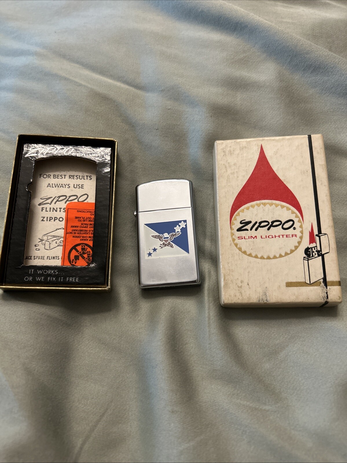 1984 Chairman Joint Chiefs of Staff UNFIRED Slim Zippo