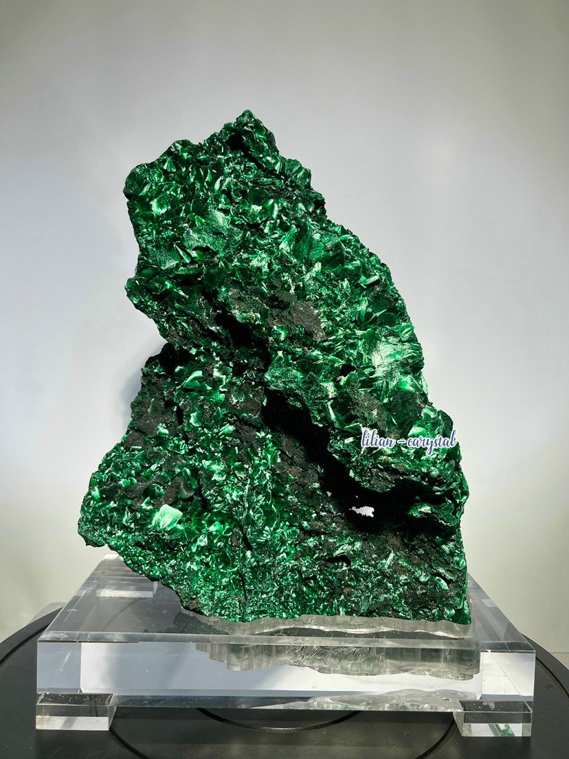 19LB Raw Fibrous Malachite Specimen, Natural Green Malachite Crystal Cluster, 19LB Raw Fibrous Malachite Specimen, Natural Green Malachite Crystal Cluster,