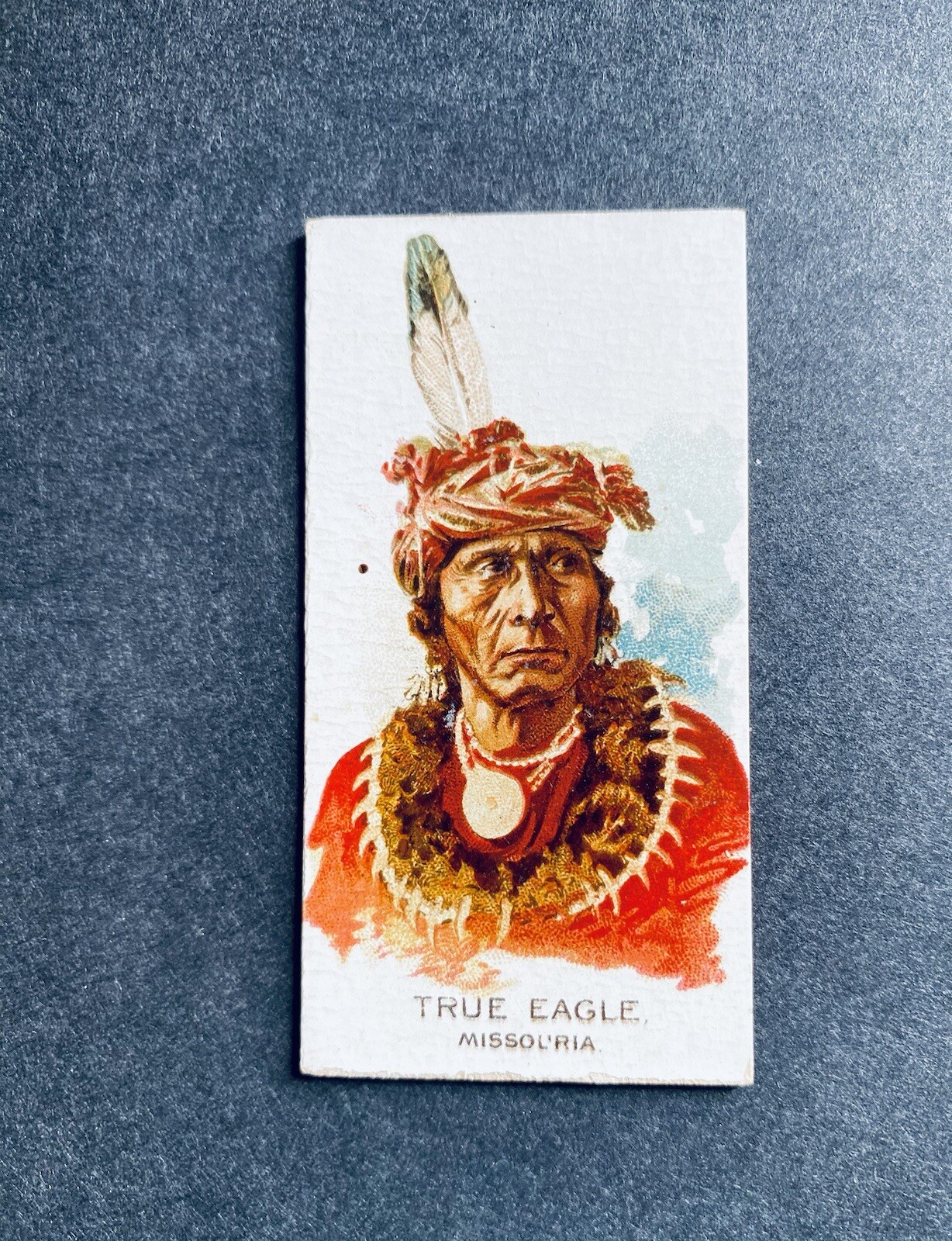 1888 N2 Allen & Ginter American Indian Chiefs True Eagle Missouria.