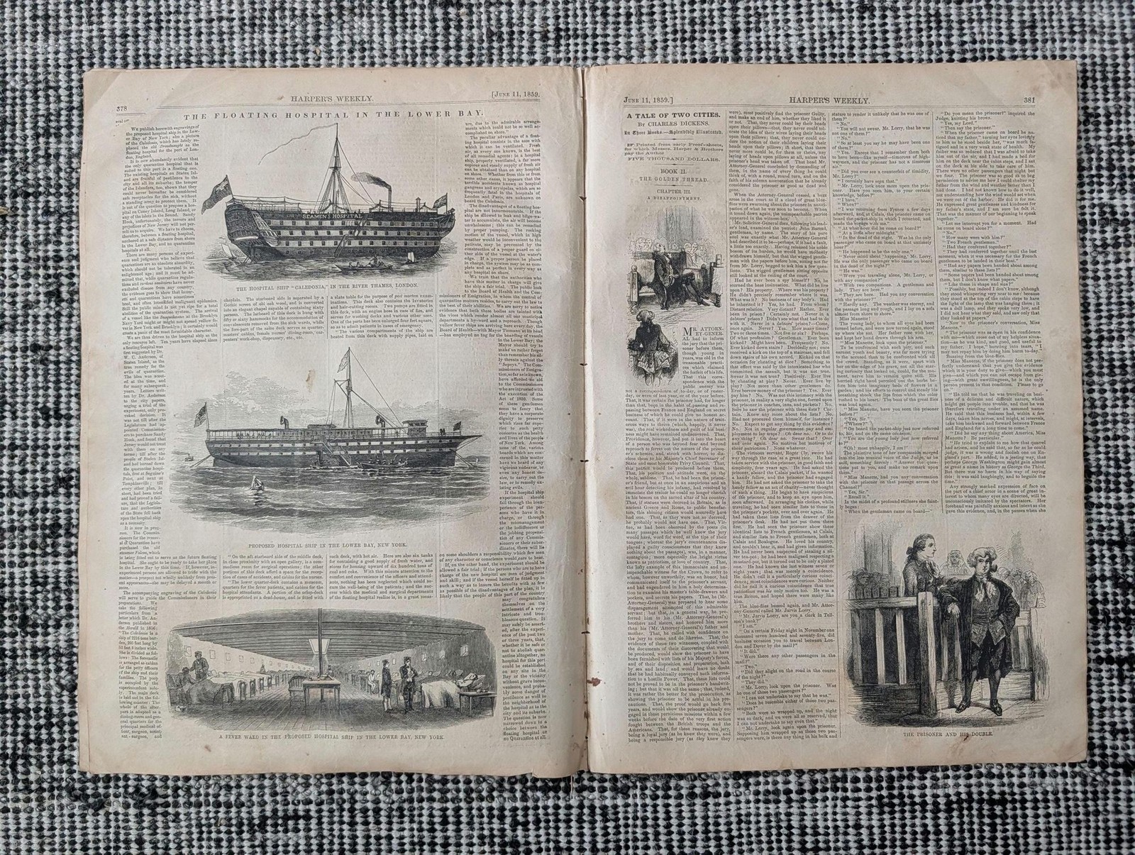 1859 Womens Rights Convention NYC, Dickens Tale of Two Cities, Italian War — Jun