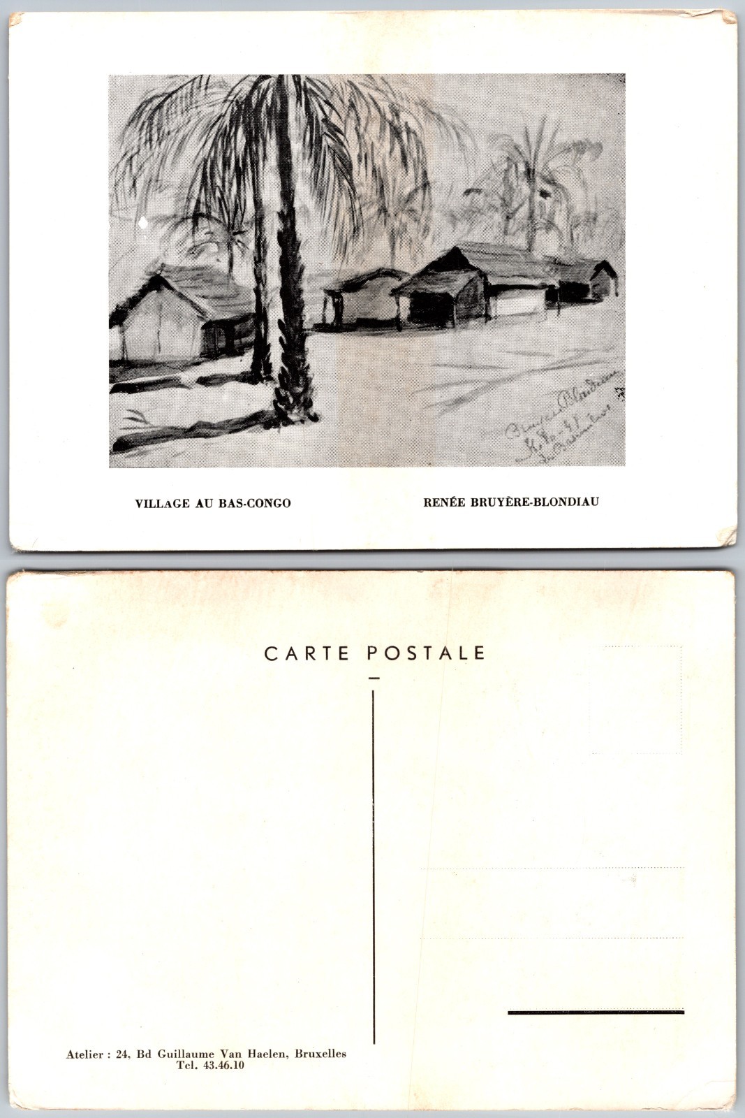 Continental Village Au Bas Congo Postcard