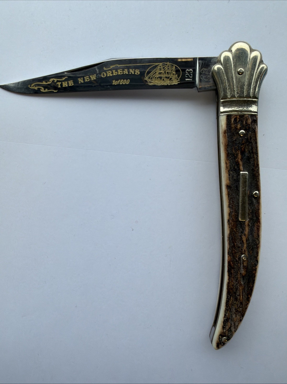 Fight\'n Rooster “ The New Orleans” Stag Toothpick Pocket Knife Vintage Rare Wow Fight\'n Rooster “ The New Orleans” Stag Toothpick Pocket Knife Vintage Rare Wow
