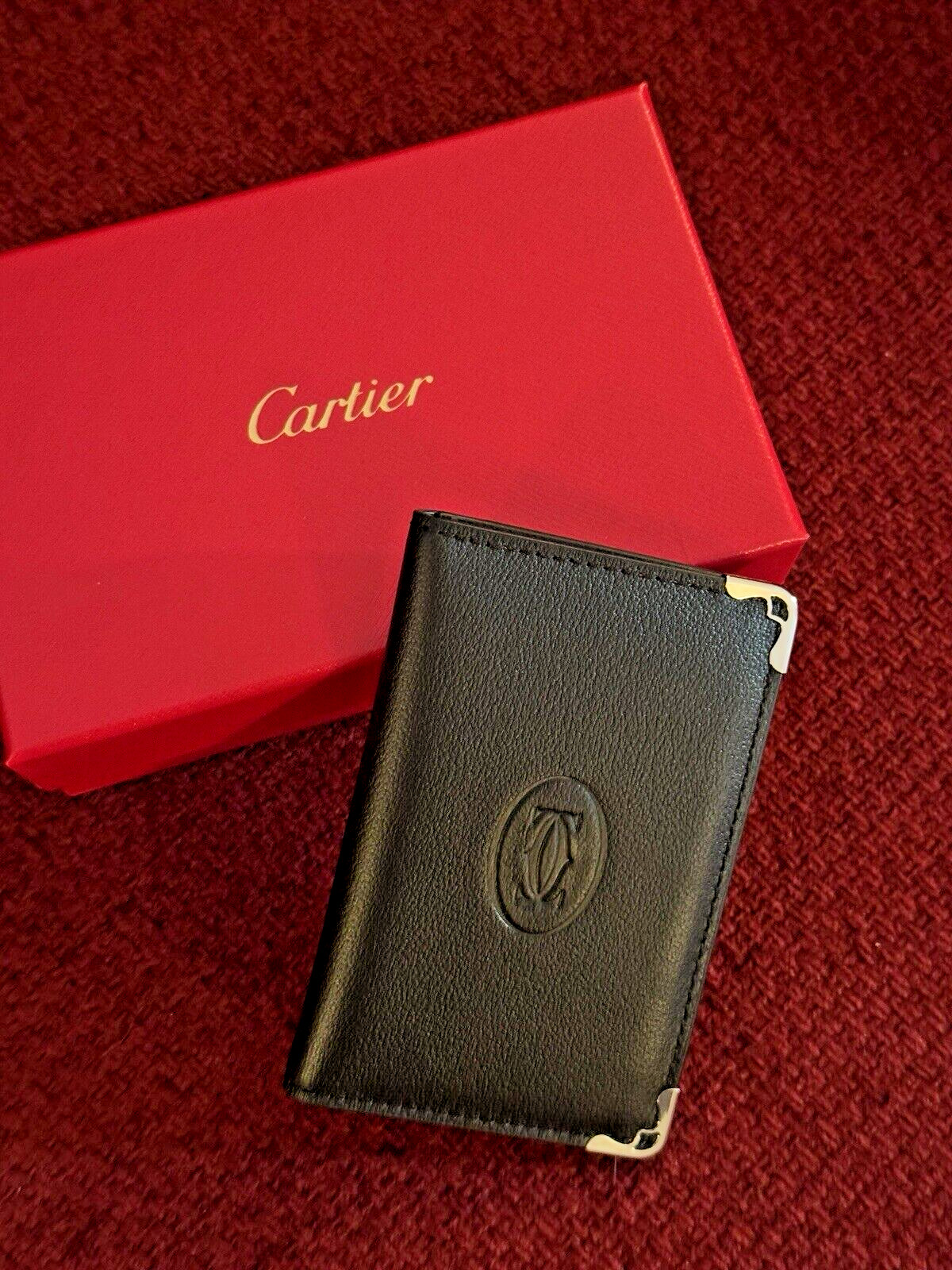 Cartier Cardholder Wallet Black Leather | NEW |Collectible Promotional AD Gift Cartier Cardholder Wallet Black Leather | NEW |Collectible Promotional AD Gift