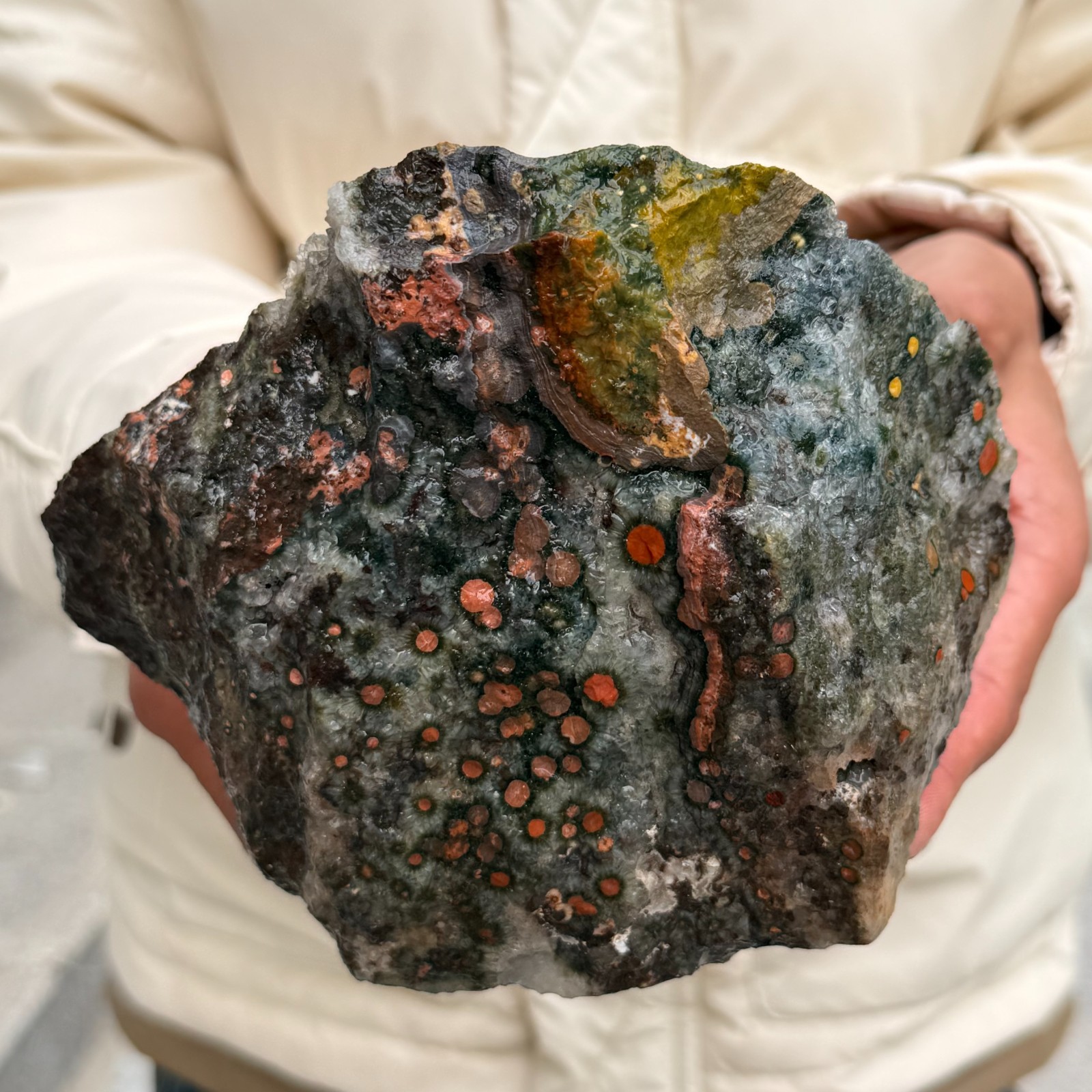 3.54LB Rare Natural Raw Ocean Jasper Rough Quartz Crystal Mineral Specimen 3.54LB Rare Natural Raw Ocean Jasper Rough Quartz Crystal Mineral Specimen