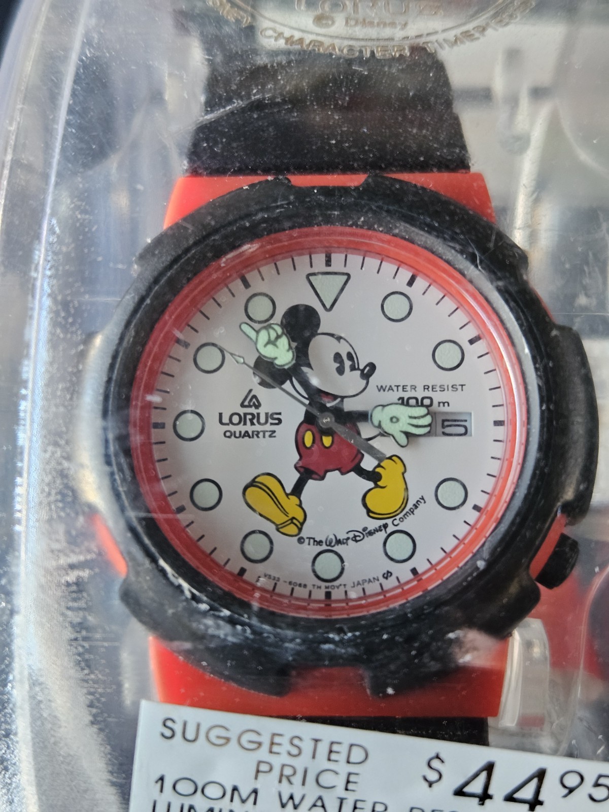 NOS Vintage Lorus By Seico Mickey Mouse Diver Style Watch Luminous Hands & Dial NOS Vintage Lorus By Seico Mickey Mouse Diver Style Watch Luminous Hands & Dial