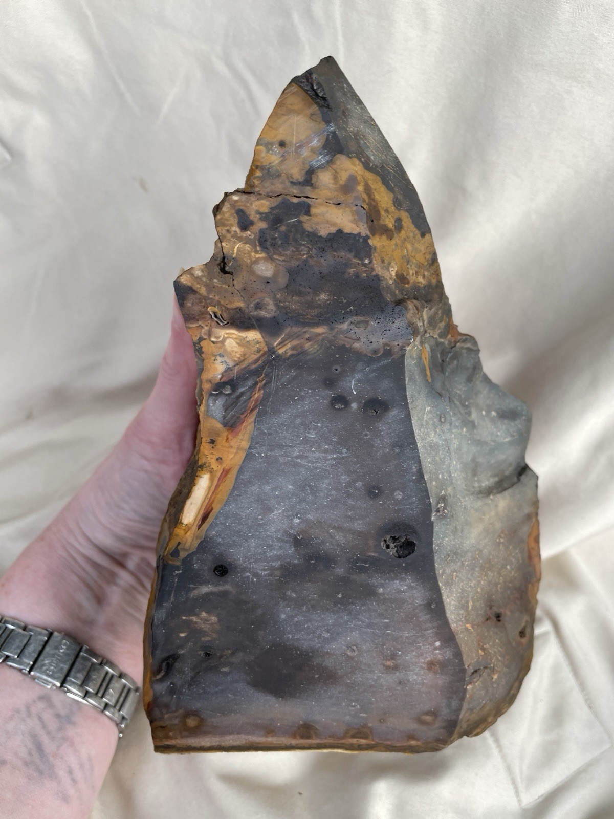 5.18 lb Blue Biggs Picture Jasper Lapidary Rough Cut from Biggs, Oregon 5.18 lb Blue Biggs Picture Jasper Lapidary Rough Cut from Biggs, Oregon