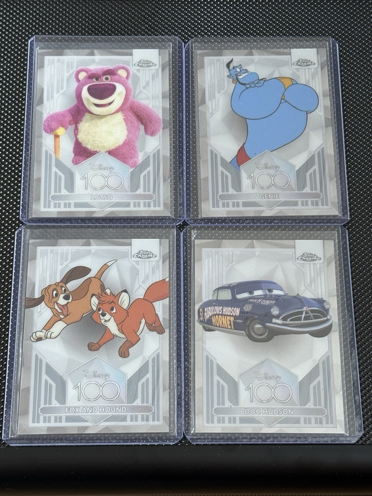 2023 Topps Chrome Disney 100 Lot Lotso Genie Doc Hudson Fox & Hound