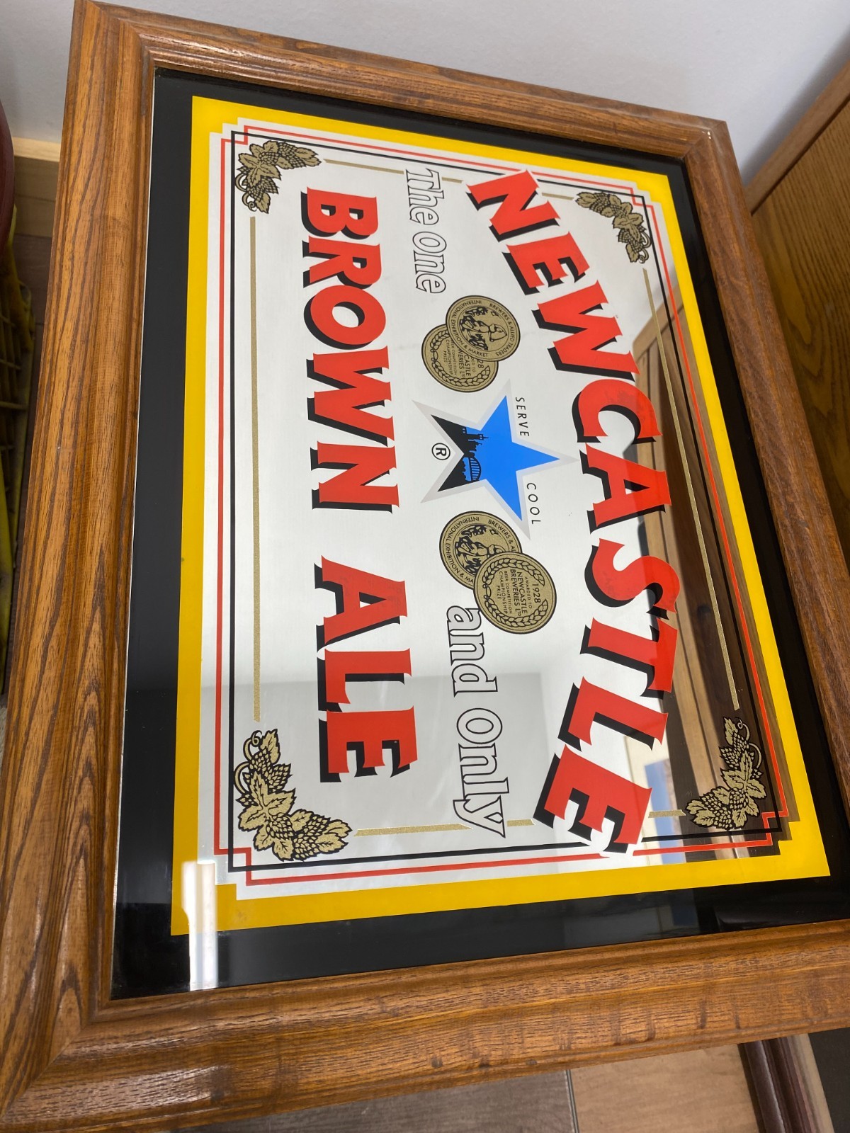 Newcastle Brown Ale Framed Mirror