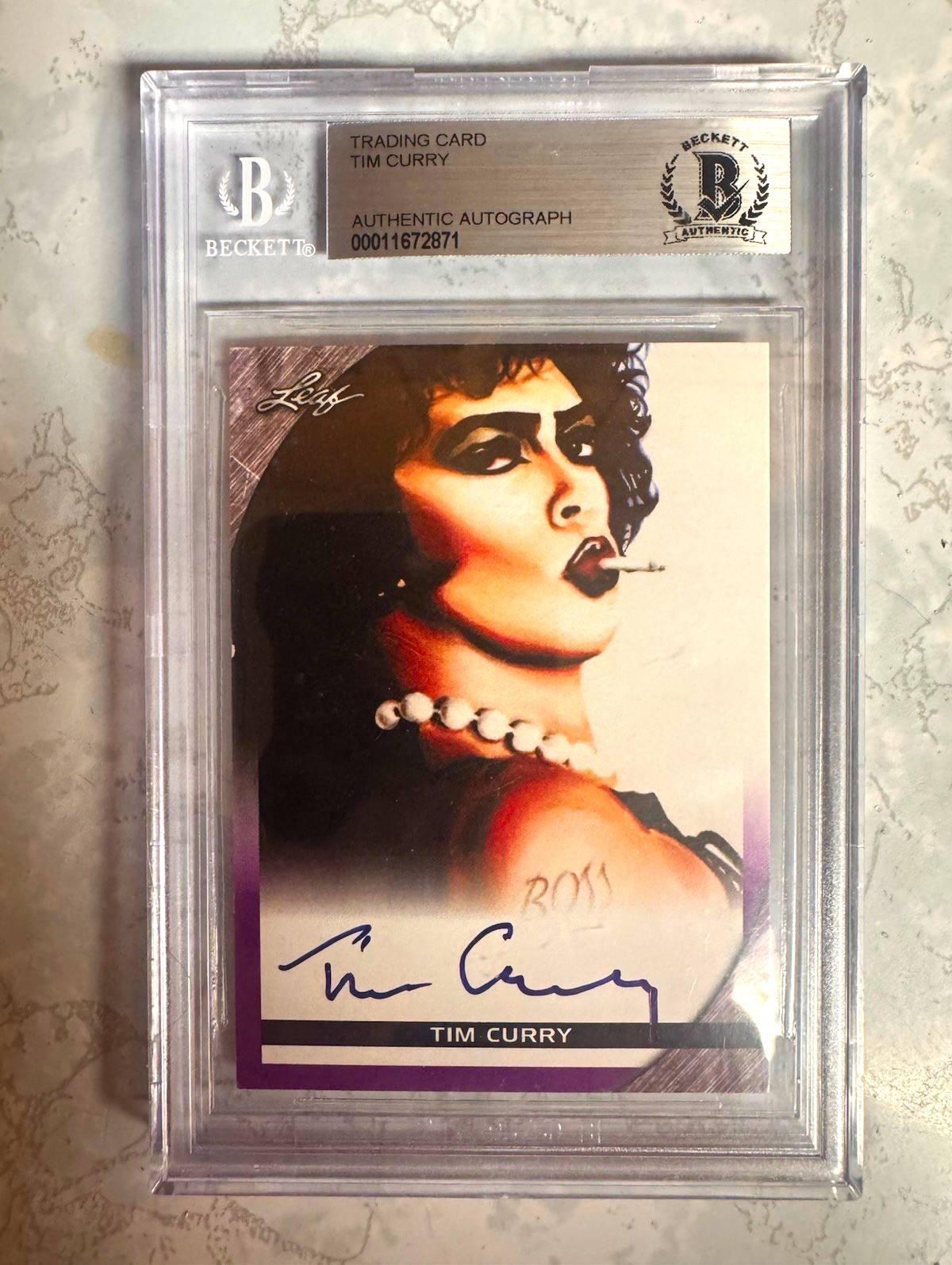 Leaf 2016 Tim Curry Collection Rocky Horror ROM Autograph Card #00011672871 Leaf 2016 Tim Curry Collection Rocky Horror ROM Autograph Card #00011672871