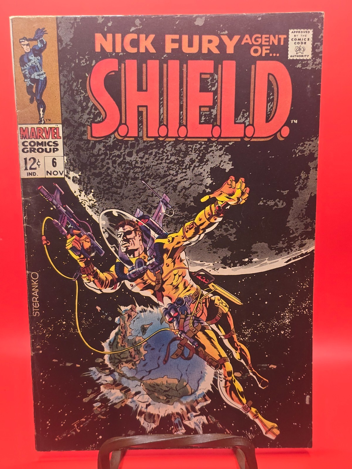 Nick Fury Agent of Shield Nov. 1968 Iconic cover art by Jim Steranko VG 4.0 Nick Fury Agent of Shield Nov. 1968 Iconic cover art by Jim Steranko VG 4.0