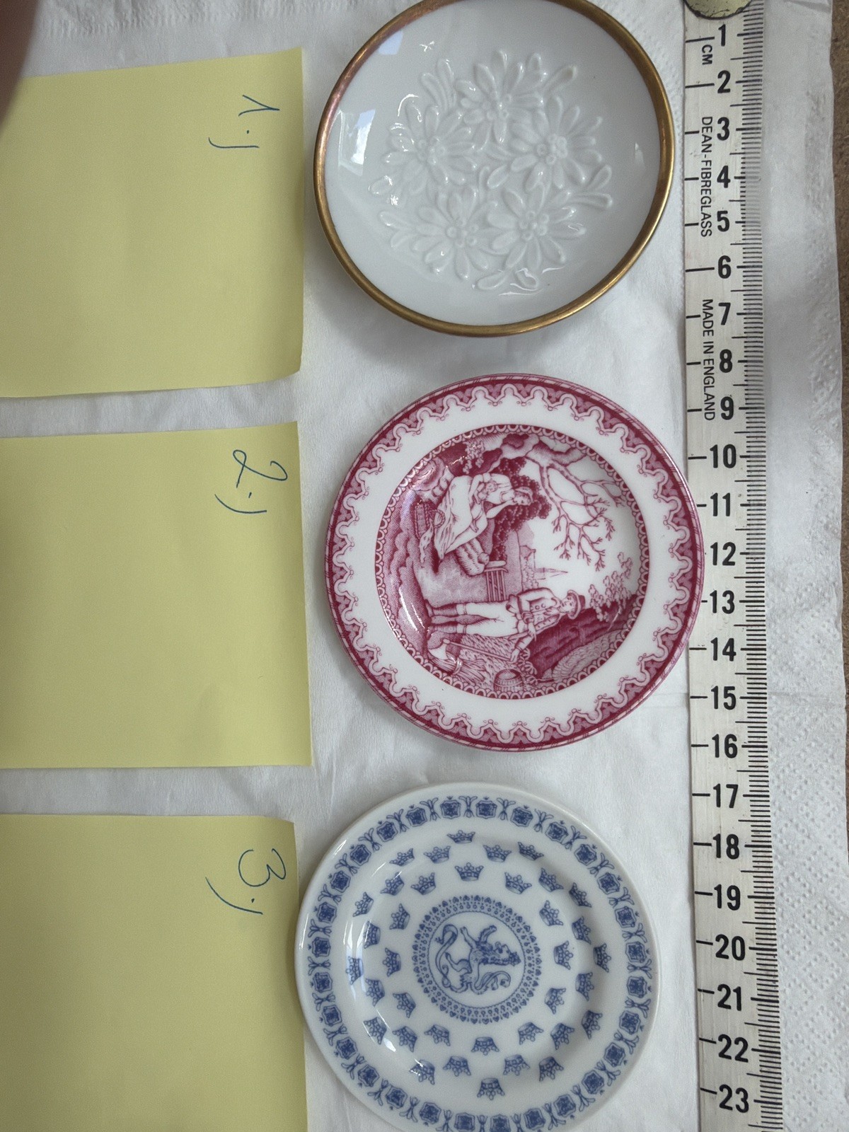 Vintage Mini Porcelain Plates Set
