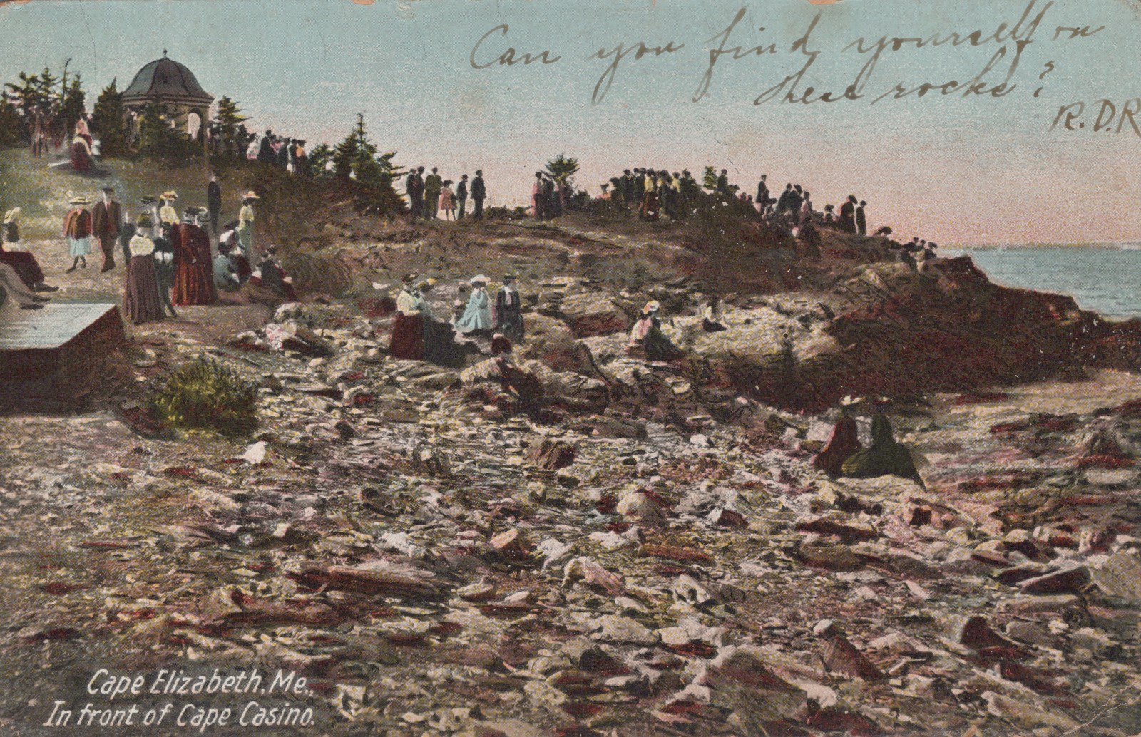 Cape Elizabeth ME Cape Casino Postcard c1907 Hugh C Leighton Undivided Back Cape Elizabeth ME Cape Casino Postcard c1907 Hugh C Leighton Undivided Back