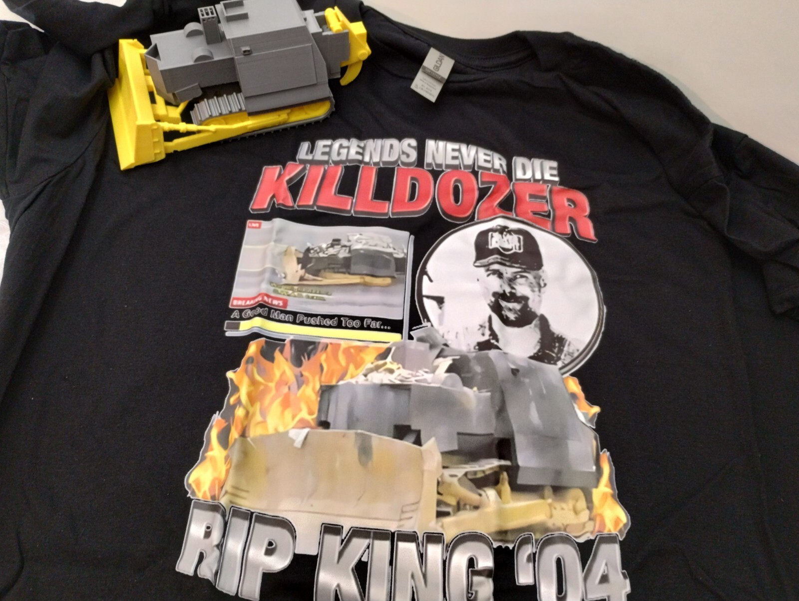Large 7” Custom Killdozer Model With XL Killdozer Shirt Large 7” Custom Killdozer Model With XL Killdozer Shirt