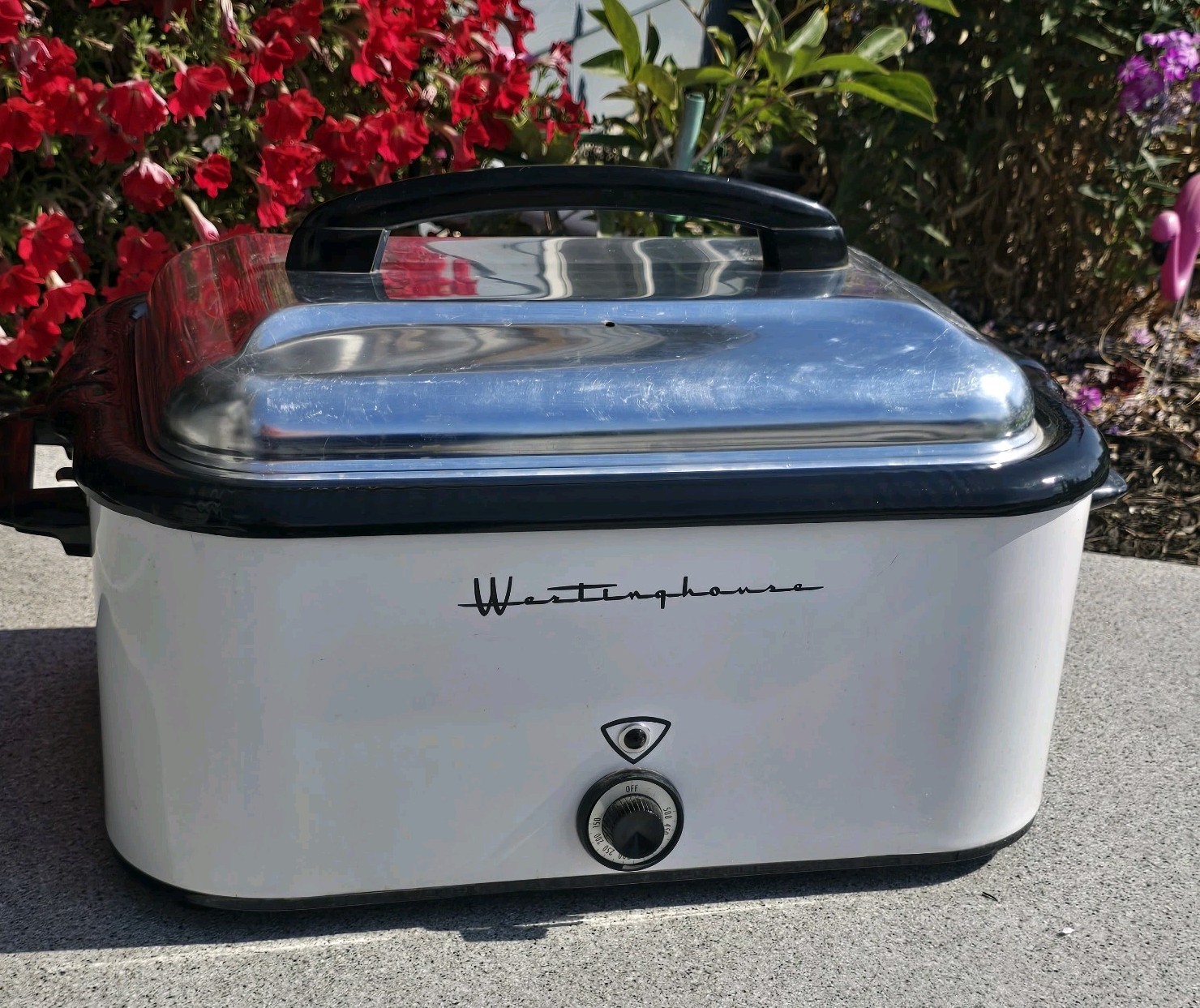 Vtg 1950s/1960s Westinghouse Roaster Oven RO-29 USA Retro Spell out Graphic 